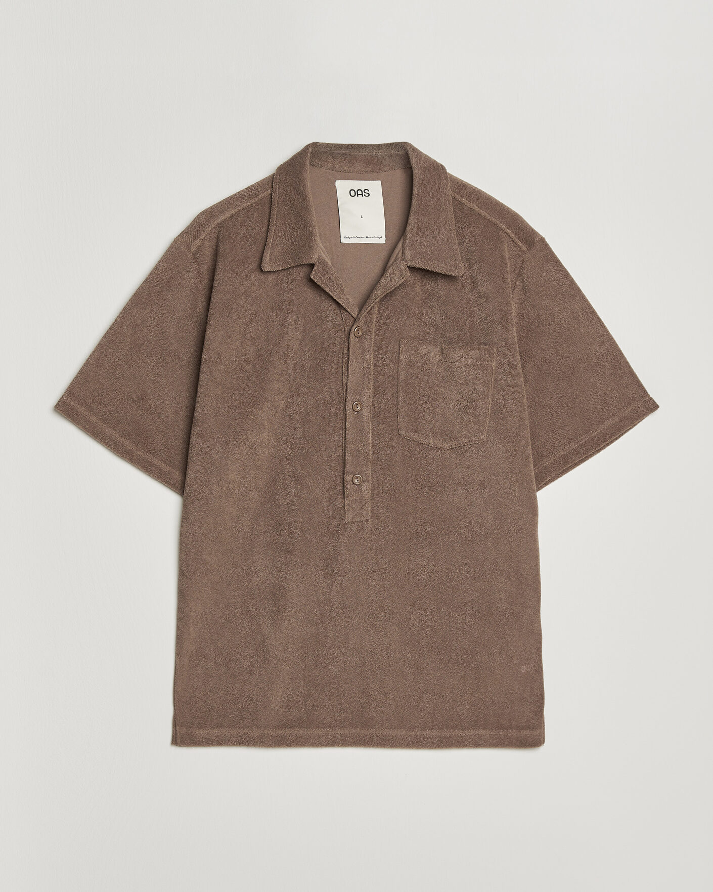Uomini | Polo | OAS | Novo Regular Fit Terry Polo Brown