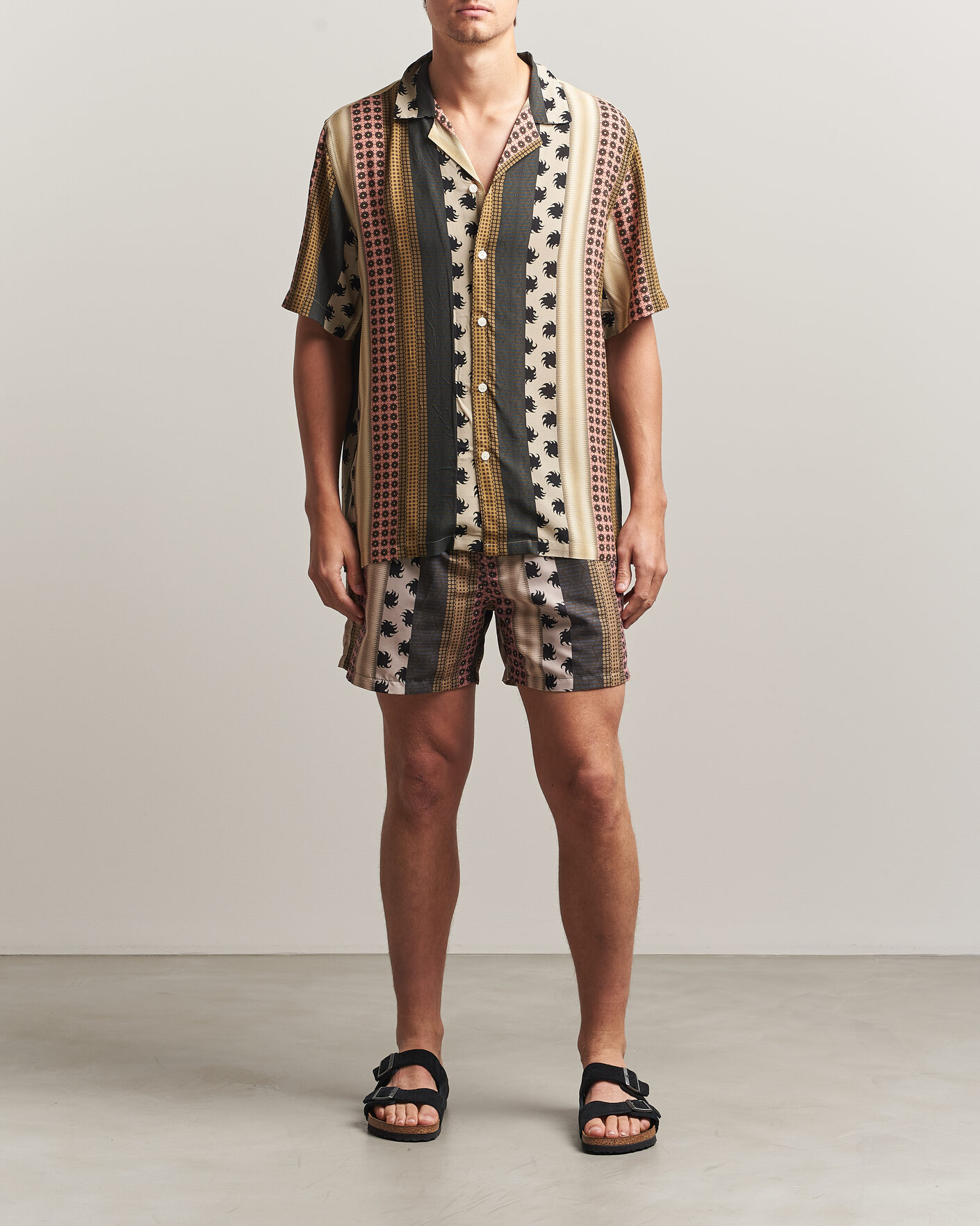 Uomini | Camicie | OAS | Mixset Rocco Printed Cuba Short Sleeve Shirt Multi
