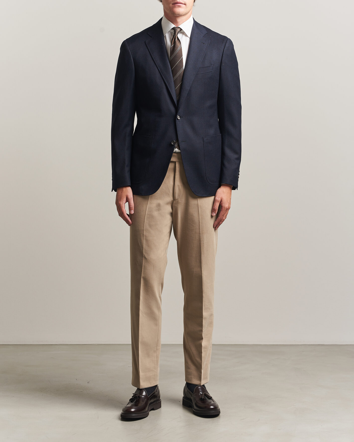 Uomini | Blazers | Canali | Kei Impeccabile Flannel Blazer Navy