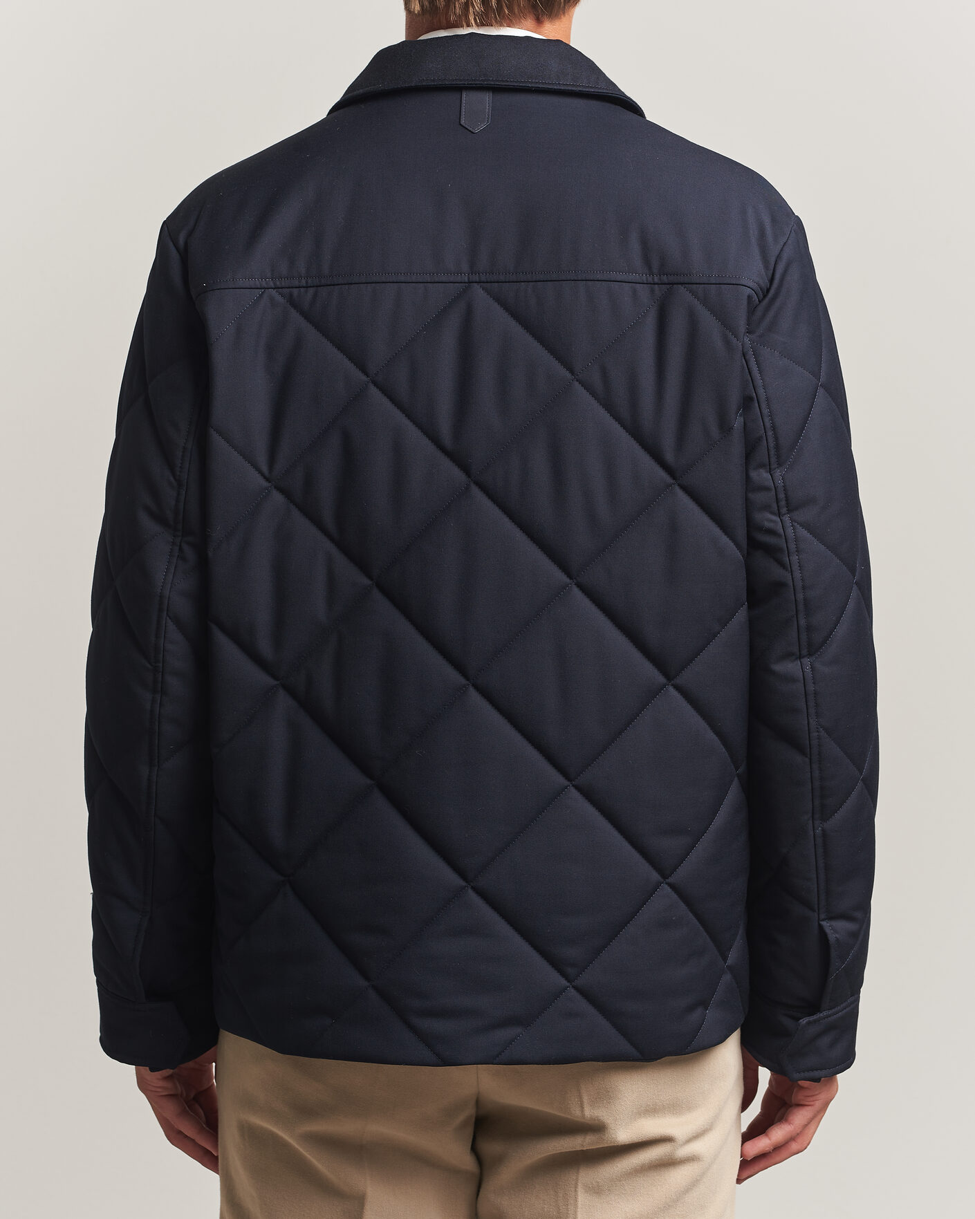 Uomini | Giacche | Canali | Quilted Country Coat Navy