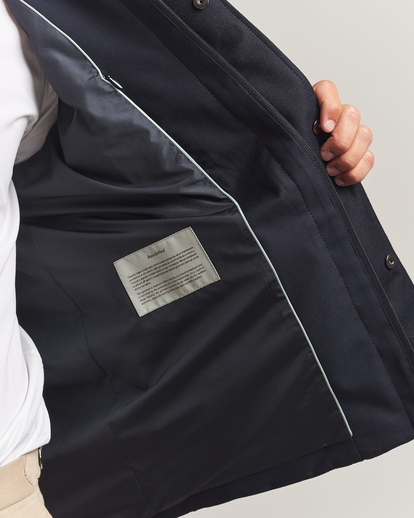 Uomini | Giacche | Canali | Quilted Country Coat Navy