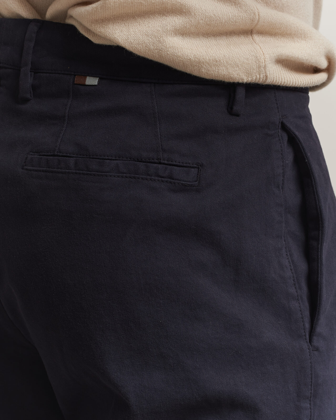 Uomini | Pantaloni | Canali | Cotton/Cashmere Chinos Navy