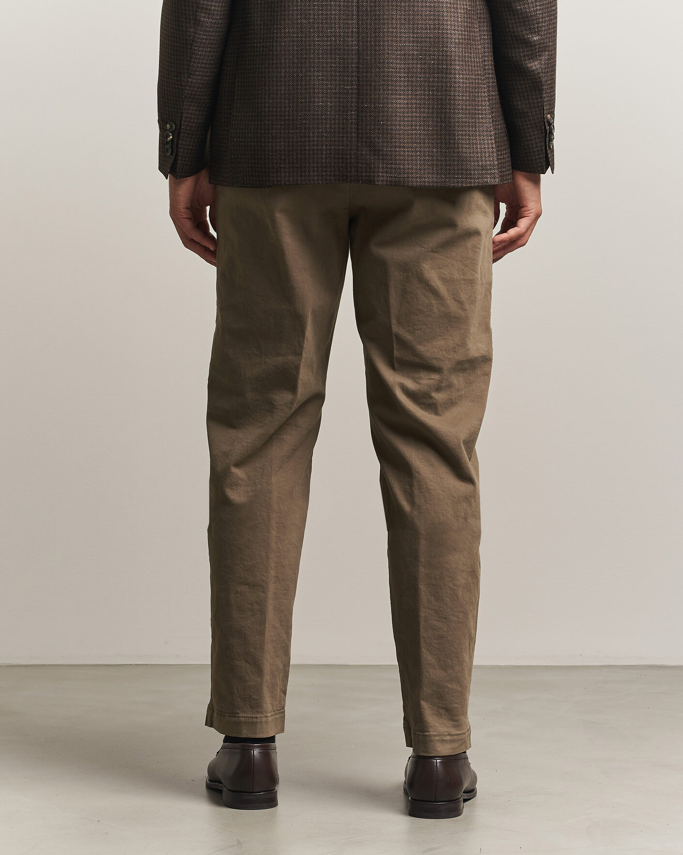 Uomini | Pantaloni | Canali | Cotton/Cashmere Chinos Taupe