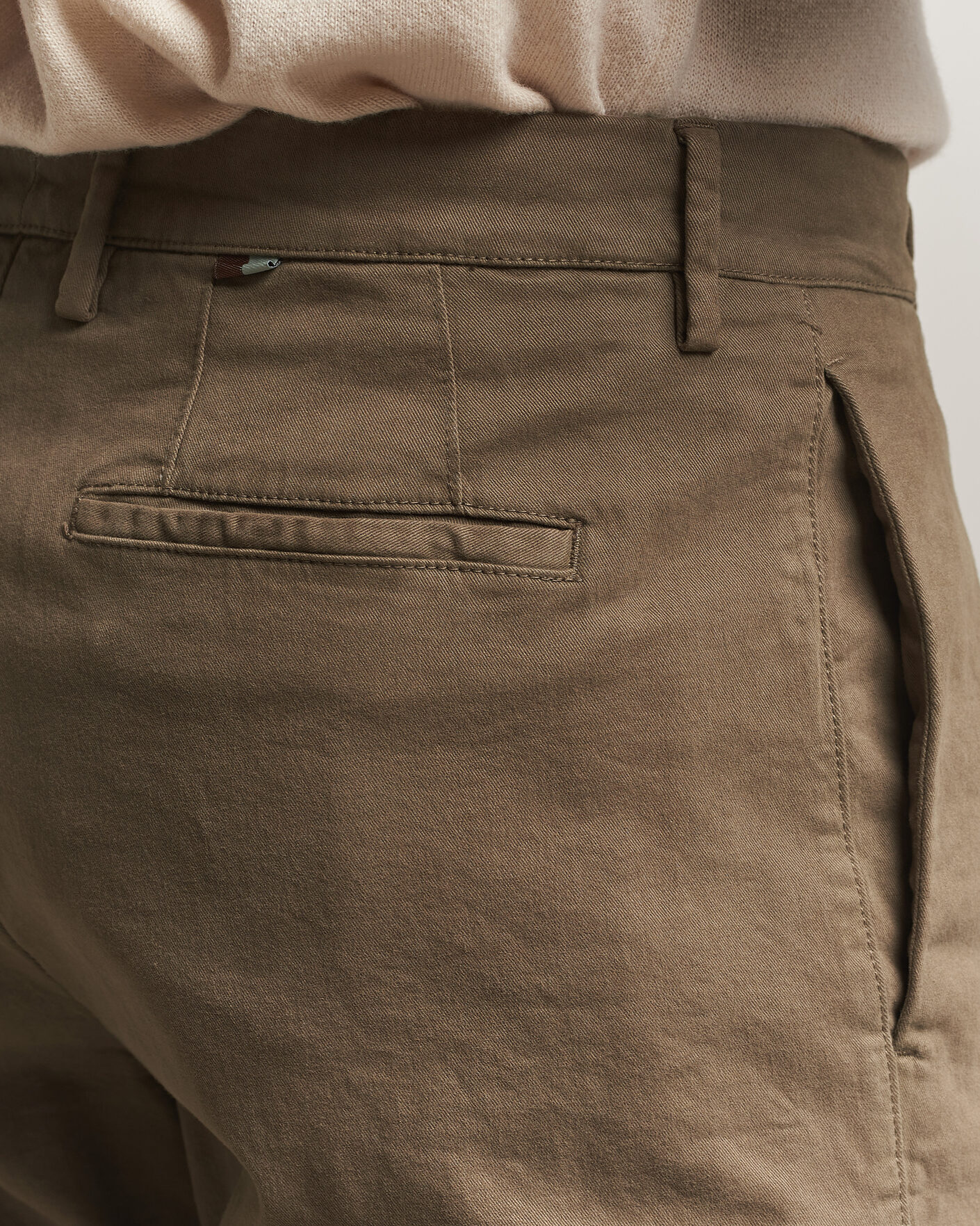 Uomini | Pantaloni | Canali | Cotton/Cashmere Chinos Taupe