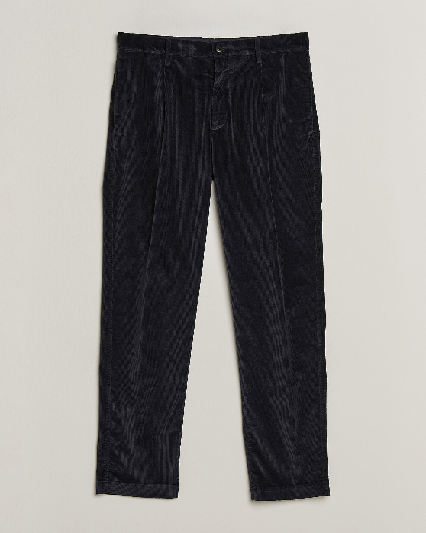 Uomini | Pantaloni | Canali | Comfort Corduroy Pants Navy