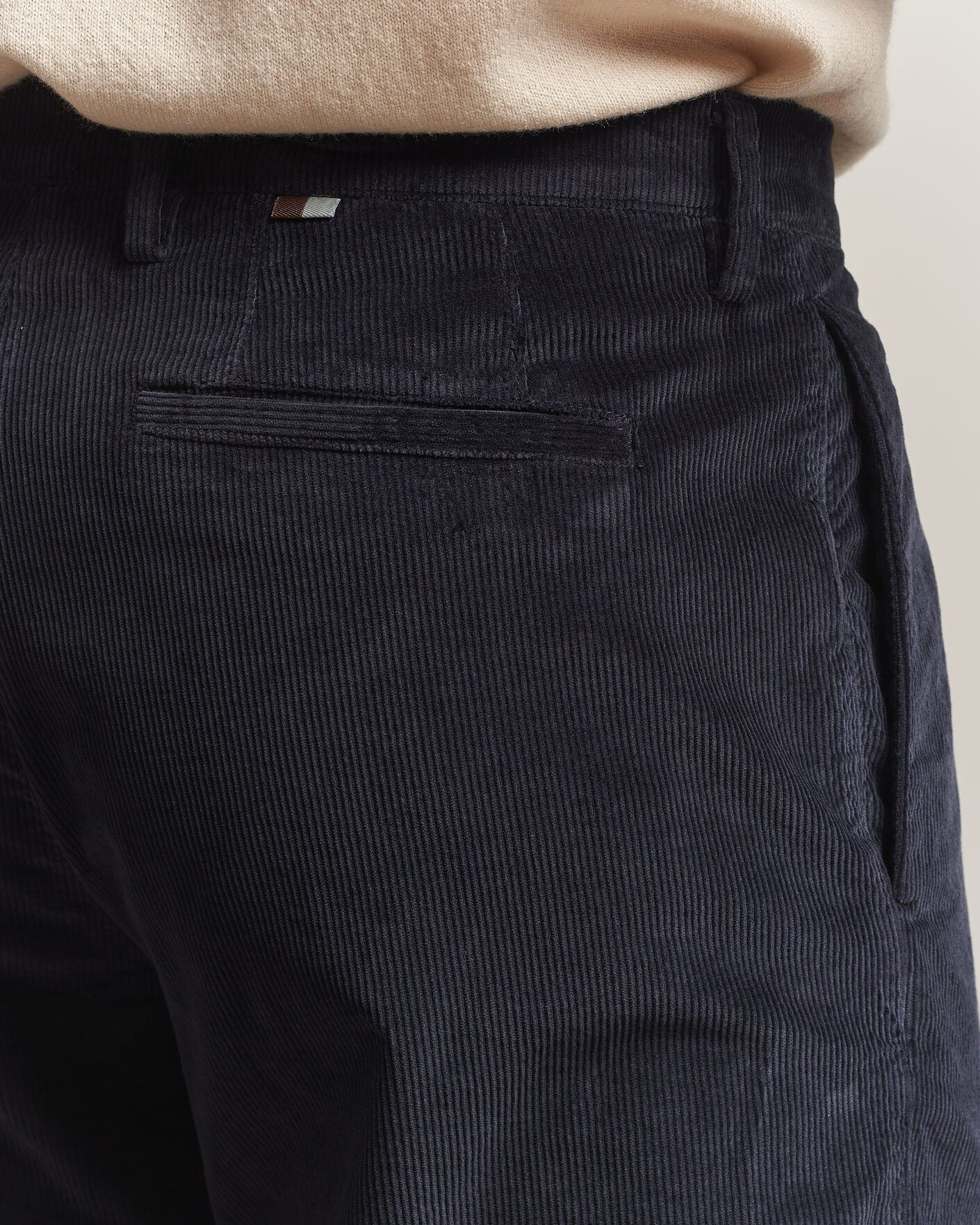 Uomini | Pantaloni | Canali | Comfort Corduroy Pants Navy