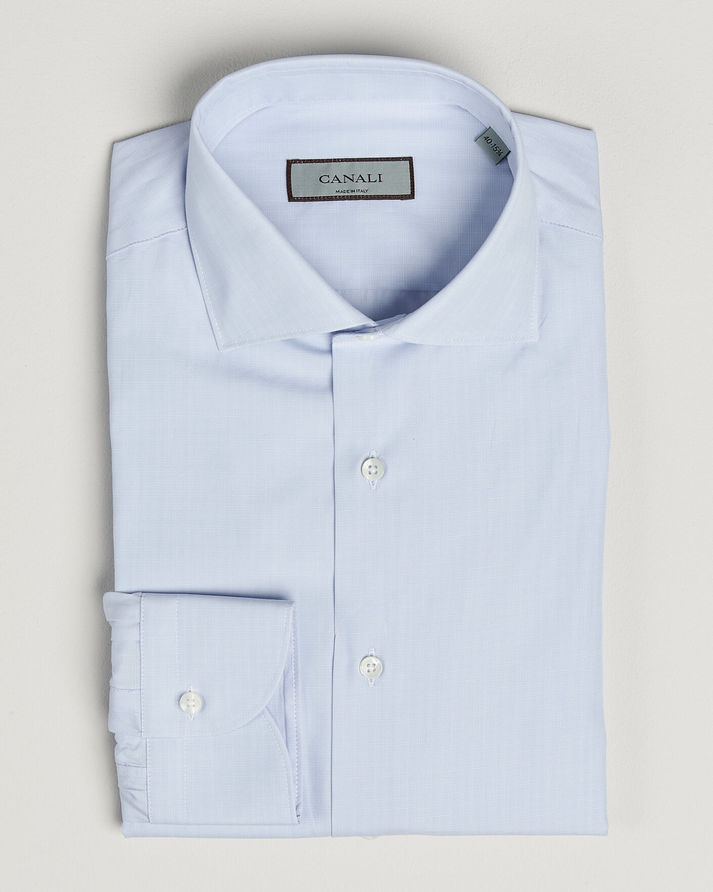 Uomini | Camicie | Canali | Slim Fit Dress Shirt Light Blue Check