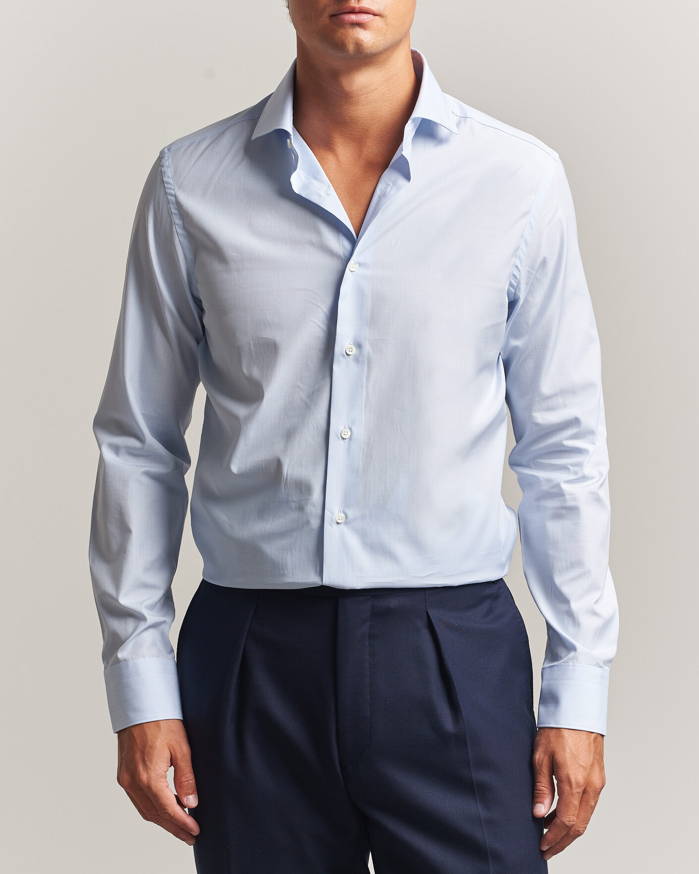 Uomini | Camicie | Canali | Slim Fit Dress Shirt Light Blue Check