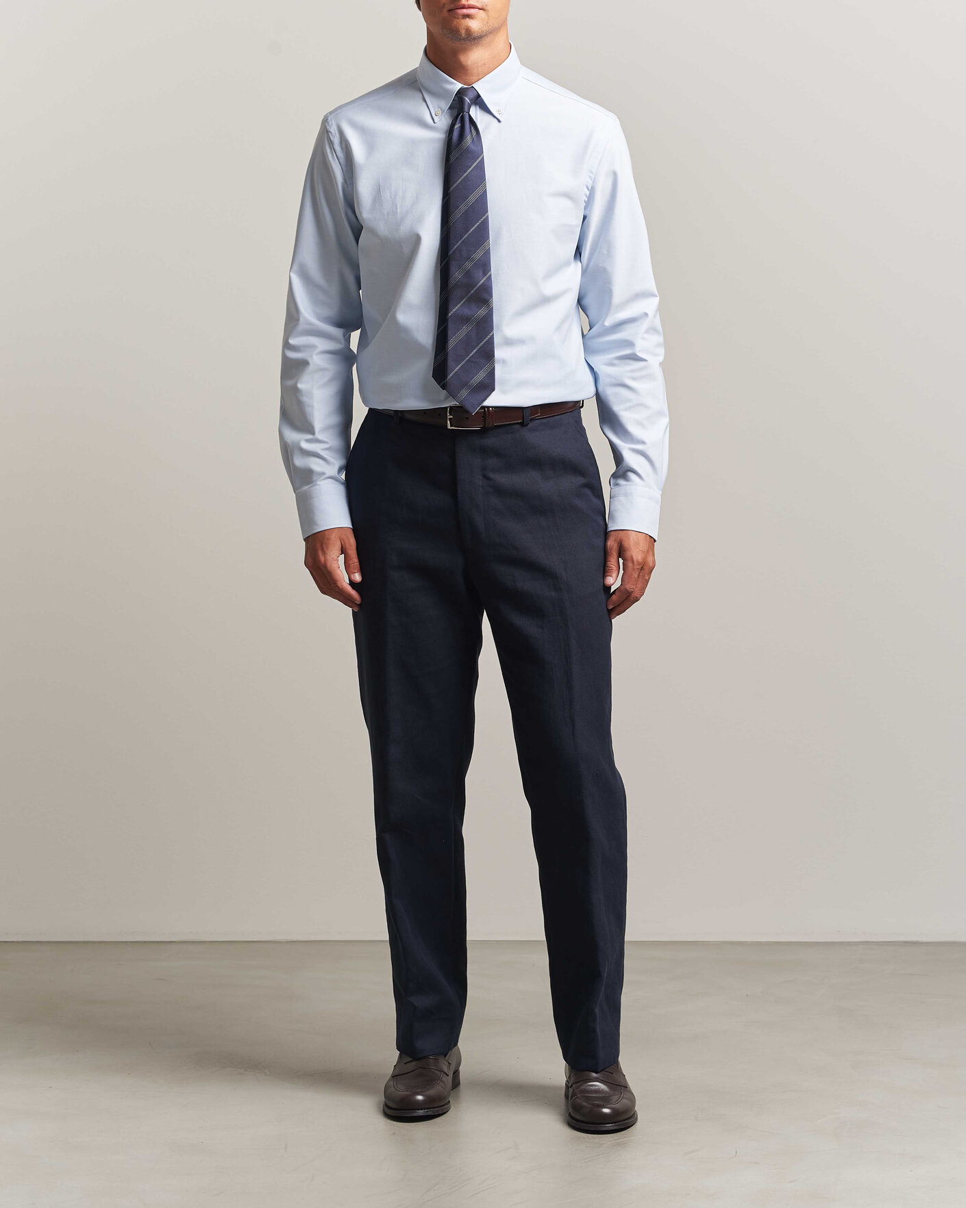Uomini | Camicie | Canali | Oxford Button Down Shirt Light Blue