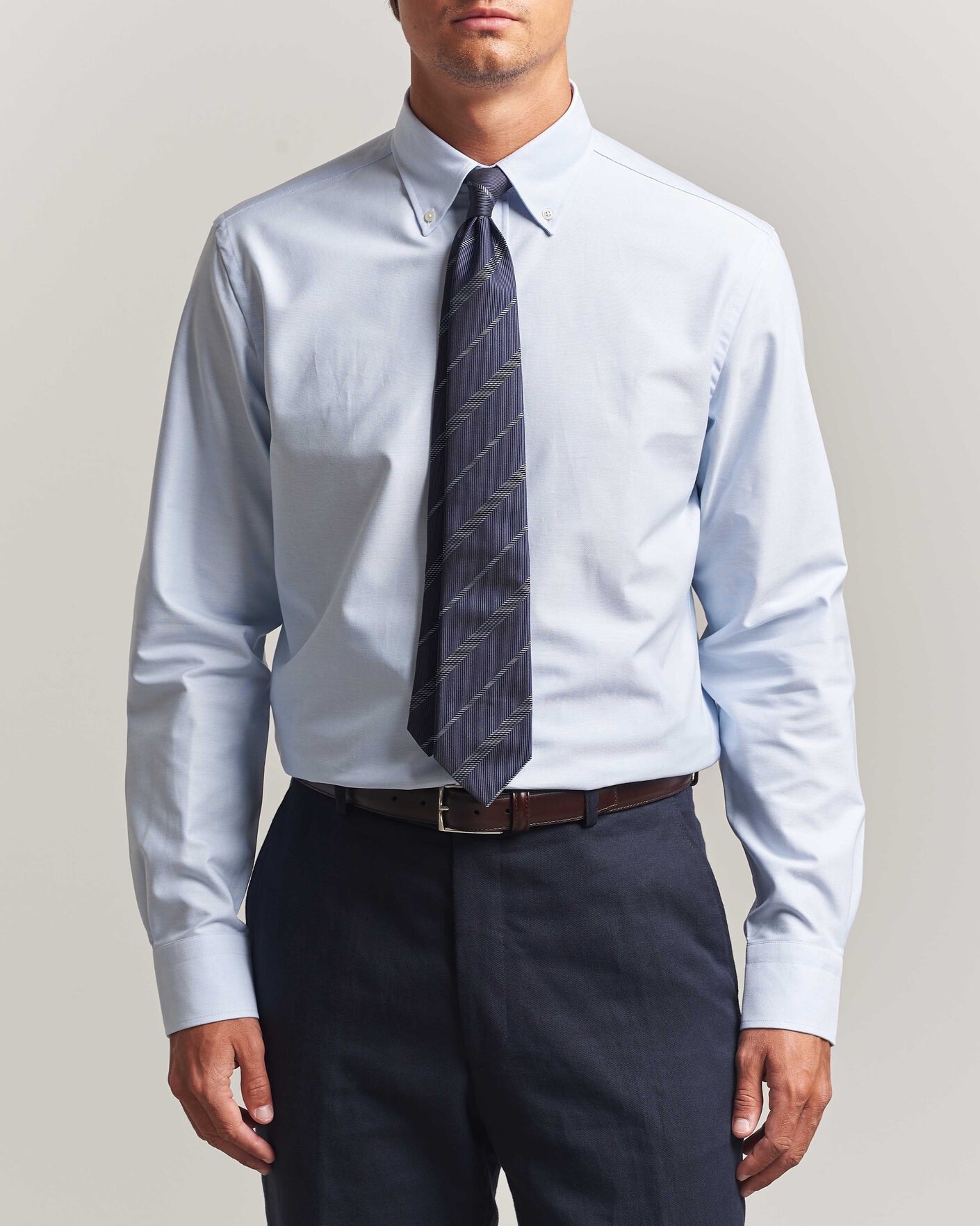 Uomini | Camicie | Canali | Oxford Button Down Shirt Light Blue