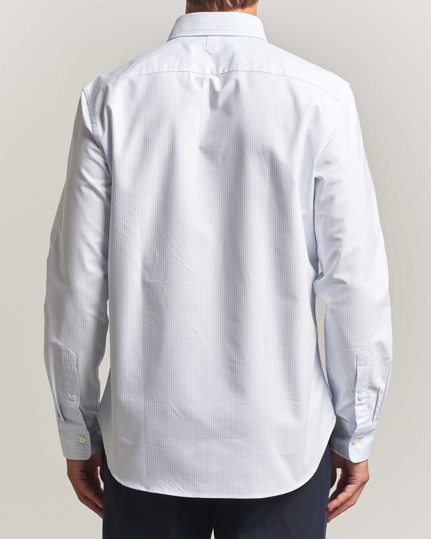 Uomini | Camicie | Canali | Oxford Button Down Shirt Light Blue Stripe