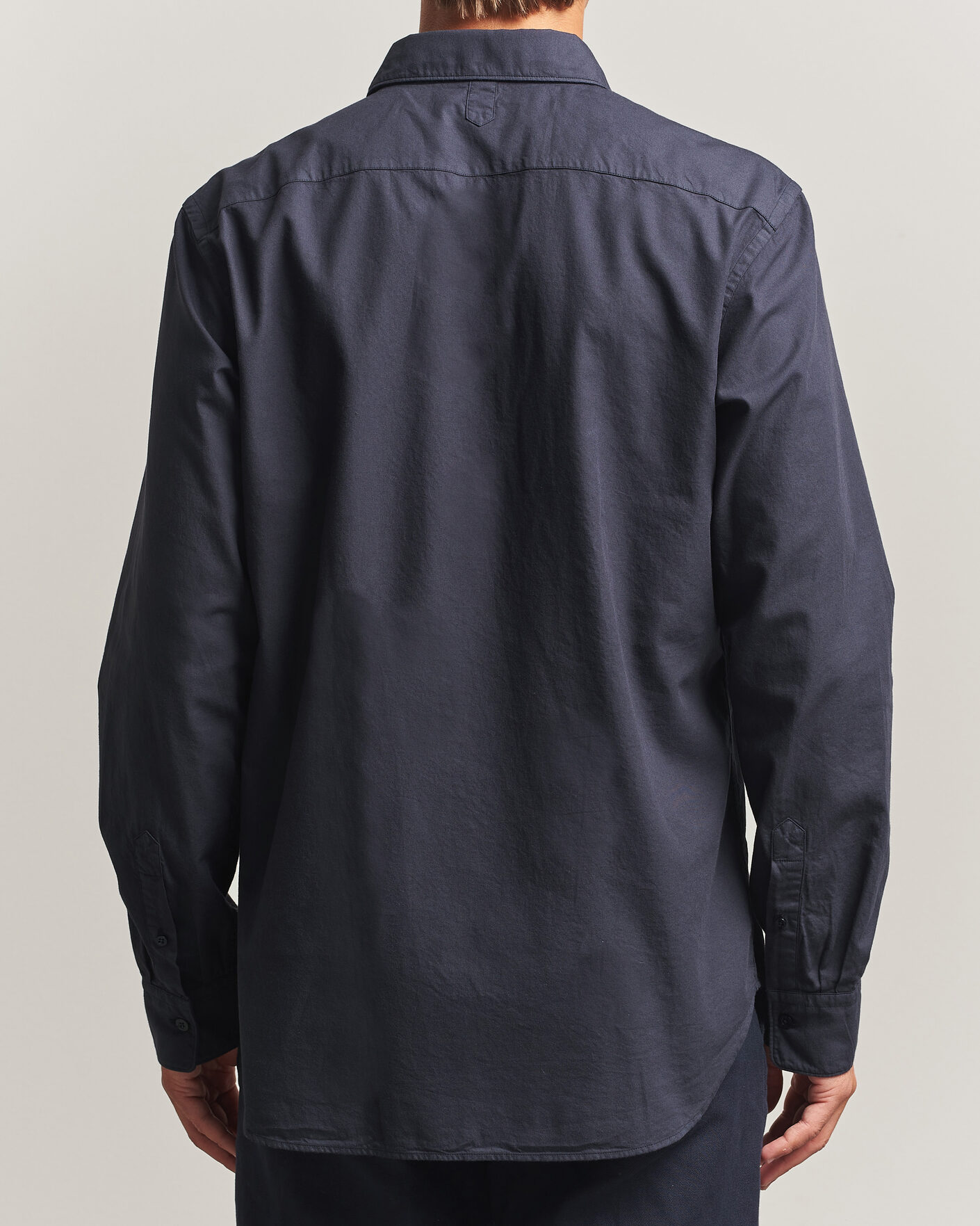 Uomini | Camicie | Canali | Garment Dyed Cotton Shirt Navy