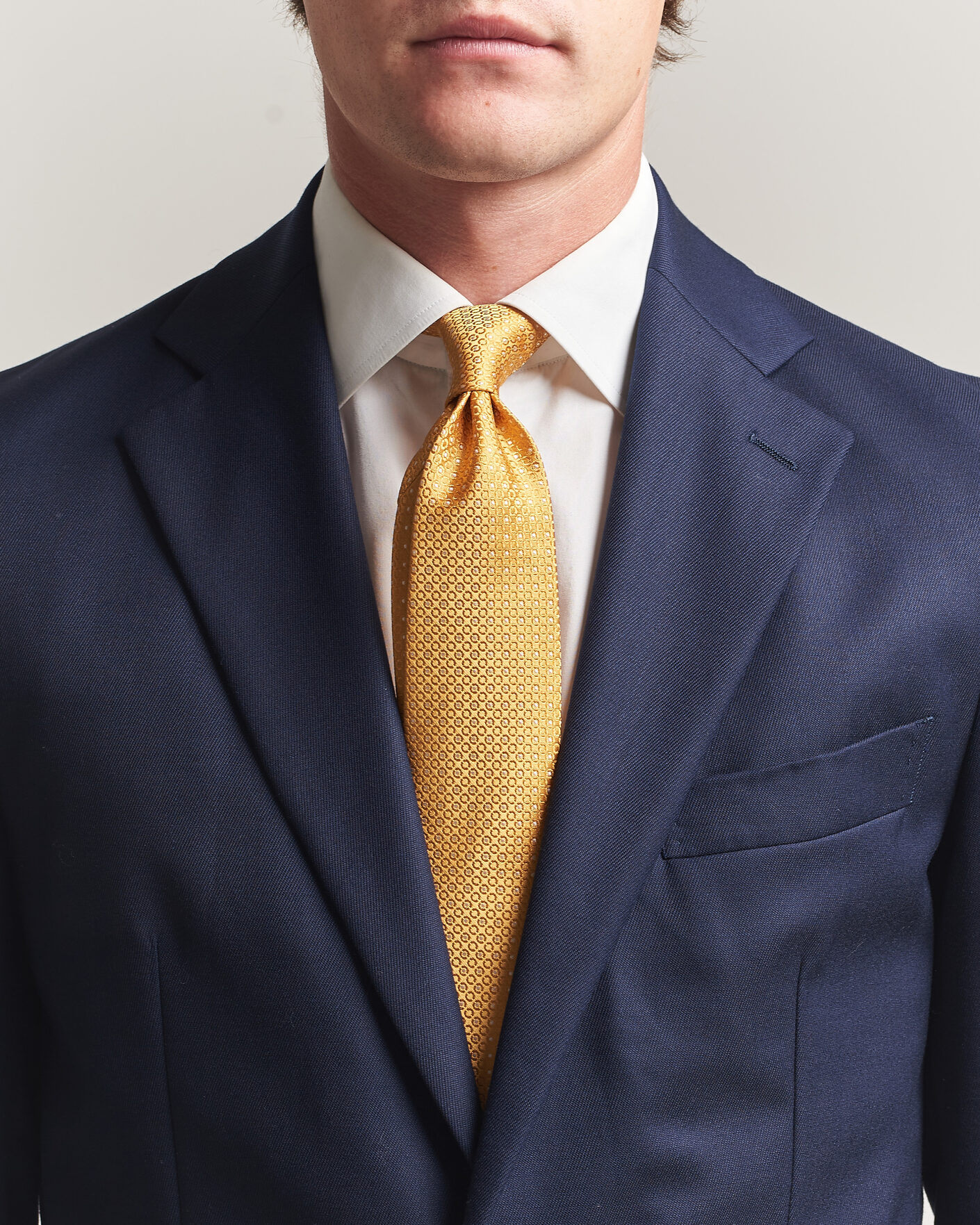 Uomini | Cravatte | Canali | Jacquard Silk Tie Yellow