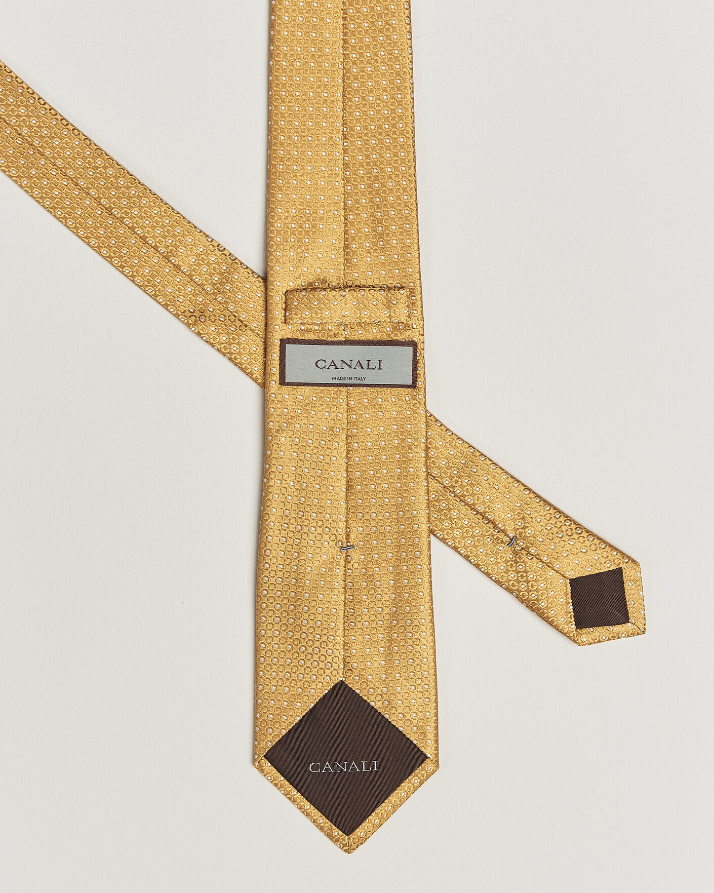 Uomini | Cravatte | Canali | Jacquard Silk Tie Yellow