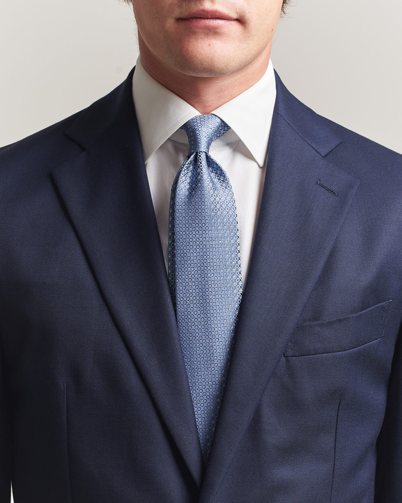 Uomini | Cravatte | Canali | Jacquard Silk Tie Sky Blue
