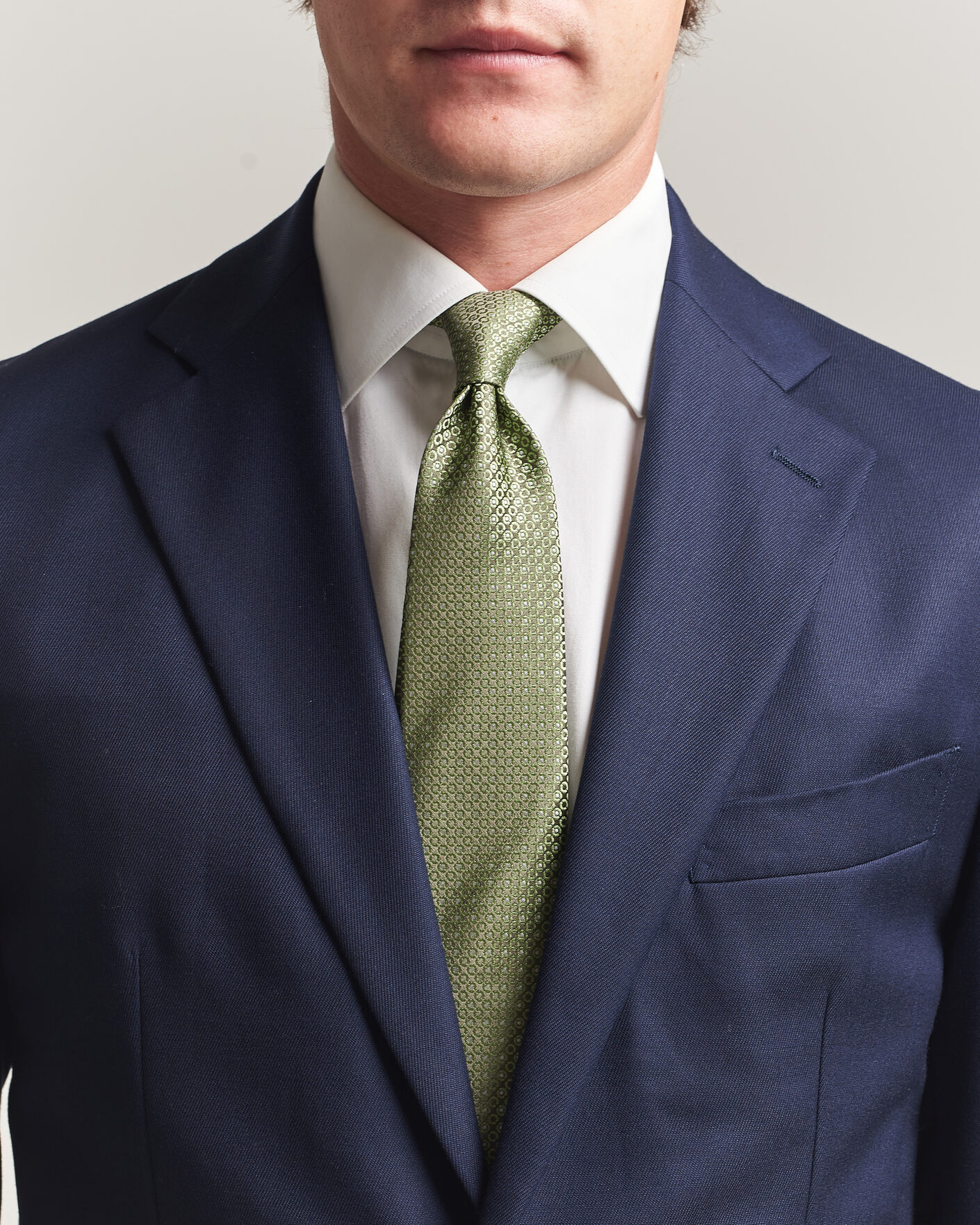 Uomini | Cravatte | Canali | Jacquard Silk Tie Grass Green