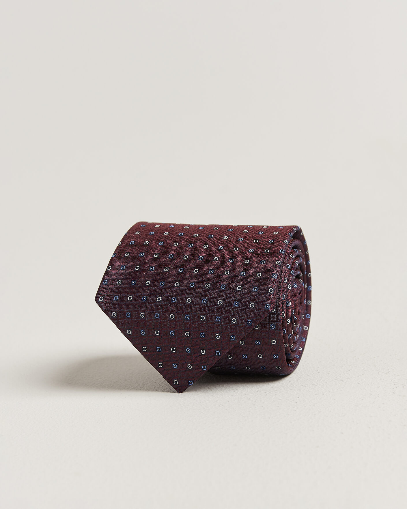 Uomini | Cravatte | Canali | Jacquard Silk Tie Burgundy