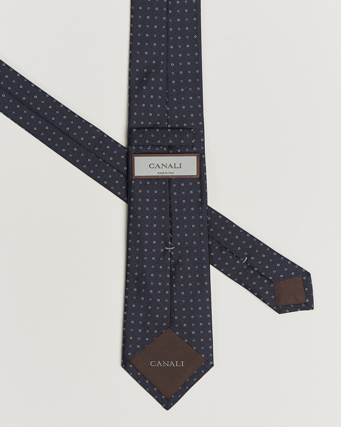 Uomini | Cravatte | Canali | Jacquard Silk Tie Navy