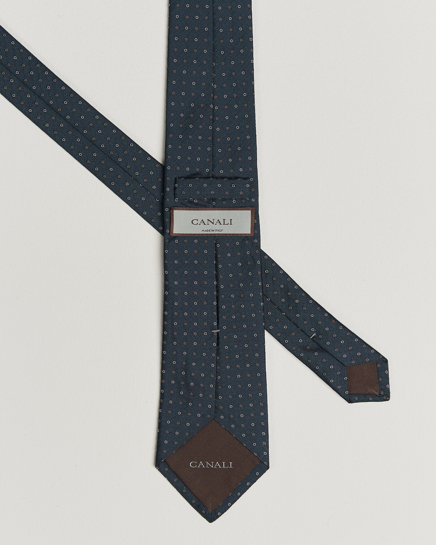Uomini | Cravatte | Canali | Jacquard Silk Tie Dark Green