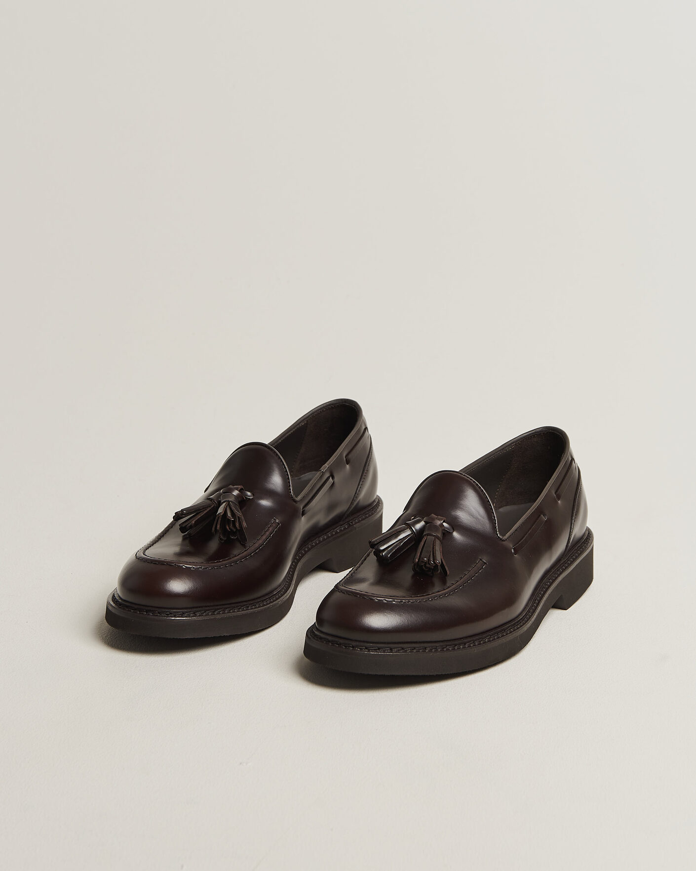 Uomini | Mocassini | Canali | Tassel Loafers Dark Brown Calf