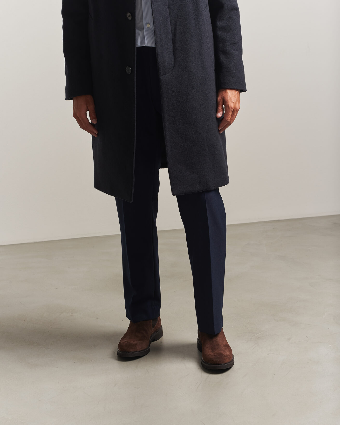 Uomini | Stivali | Canali | Chelsea Boots Dark Brown Suede