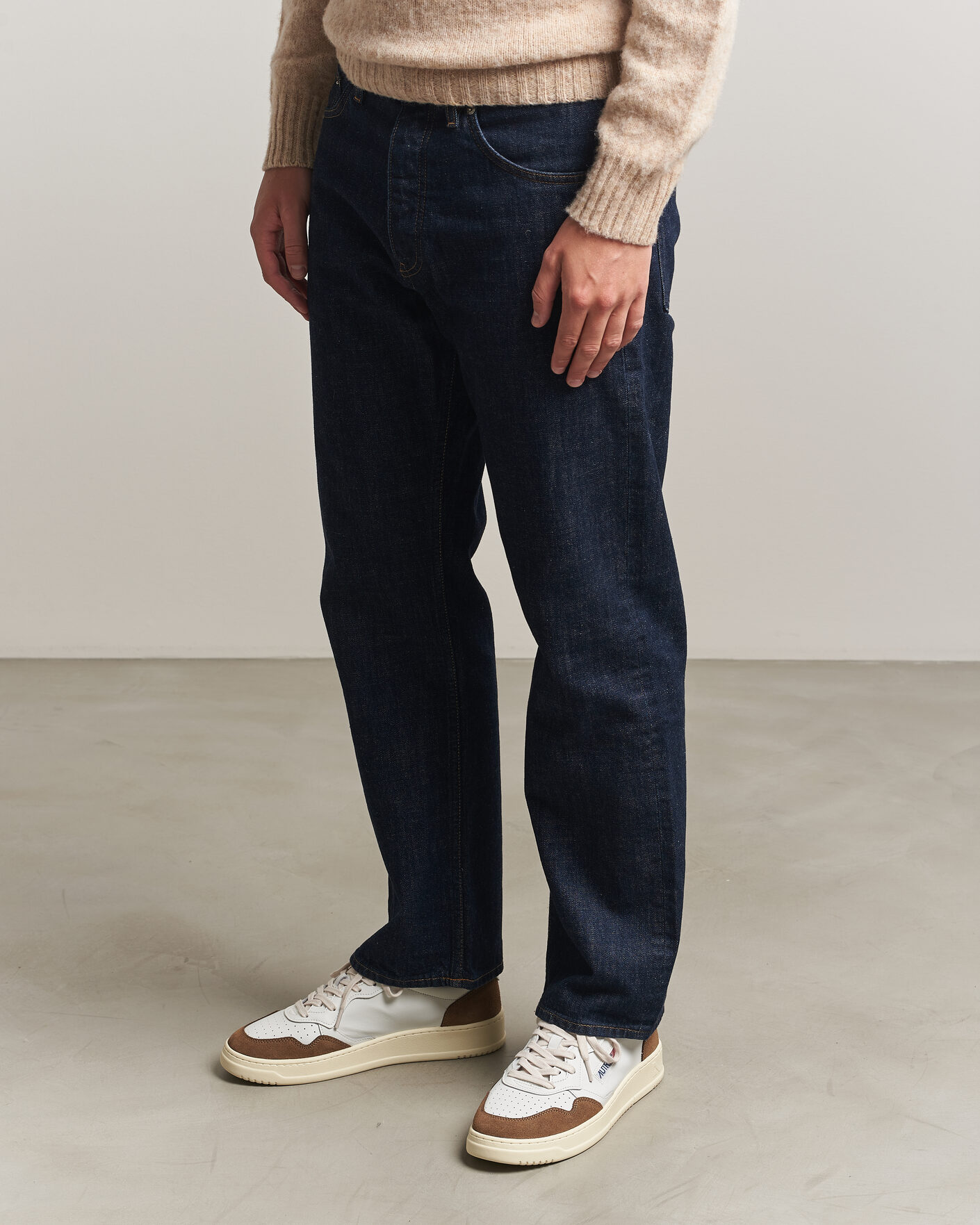 Uomini | Sneakers | Autry | Medalist Low Soft Leather/Suede Sneaker White/Tabacco