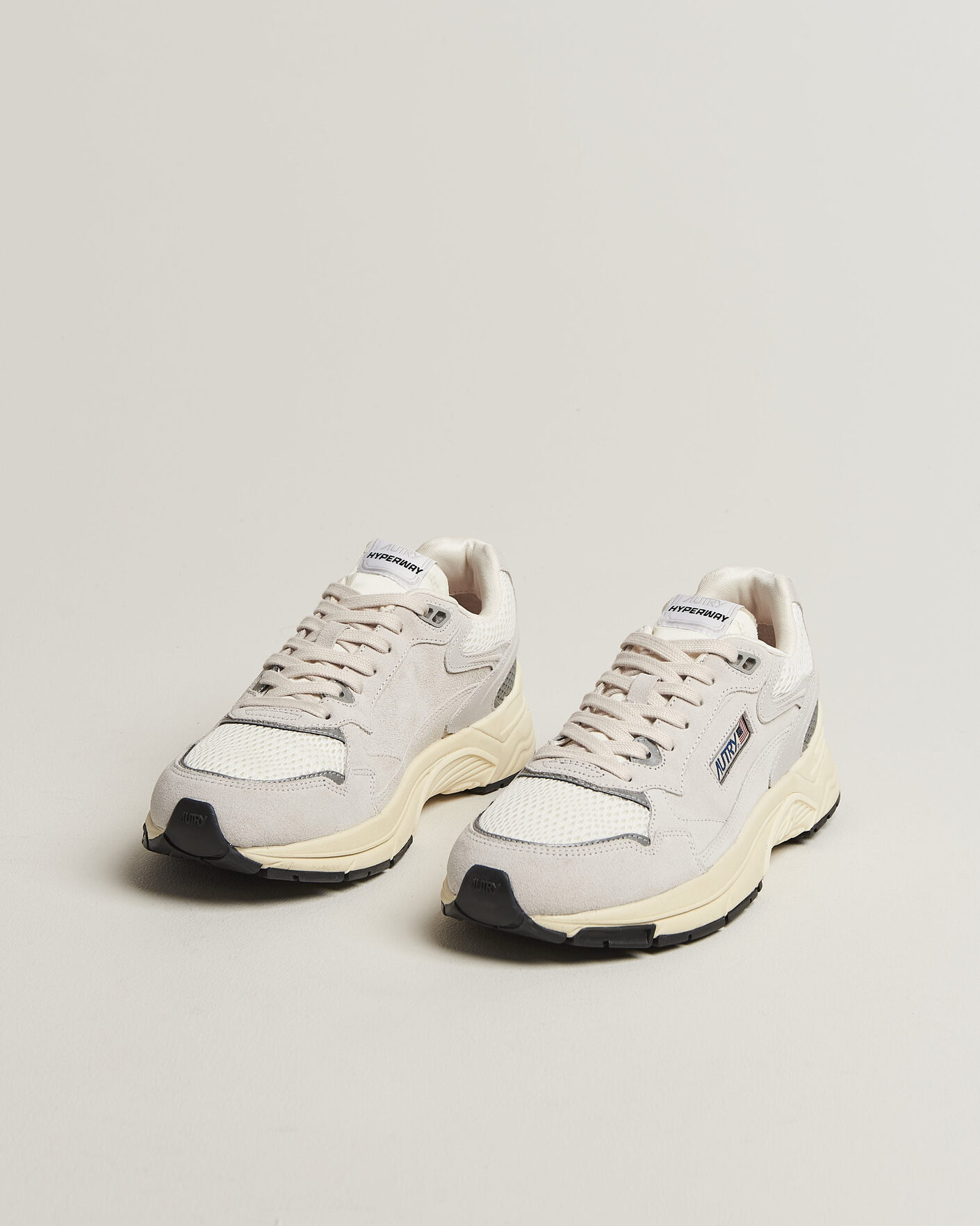 Uomini | Sneakers | Autry | Hyperway Low Suede Running Sneaker Light Grey