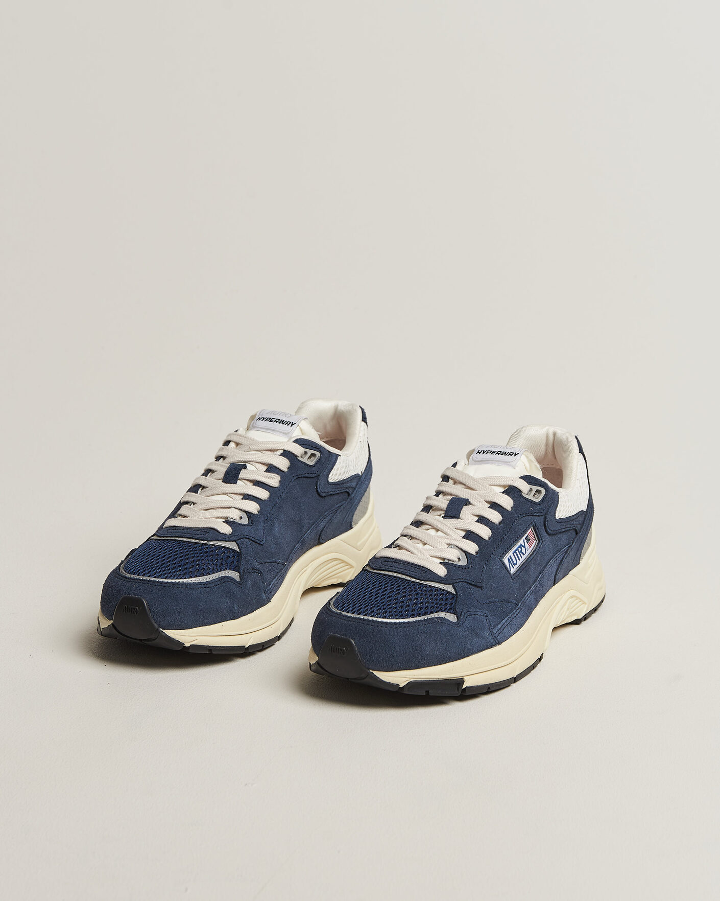 Uomini | Sneakers | Autry | Hyperway Low Suede Running Sneaker Black