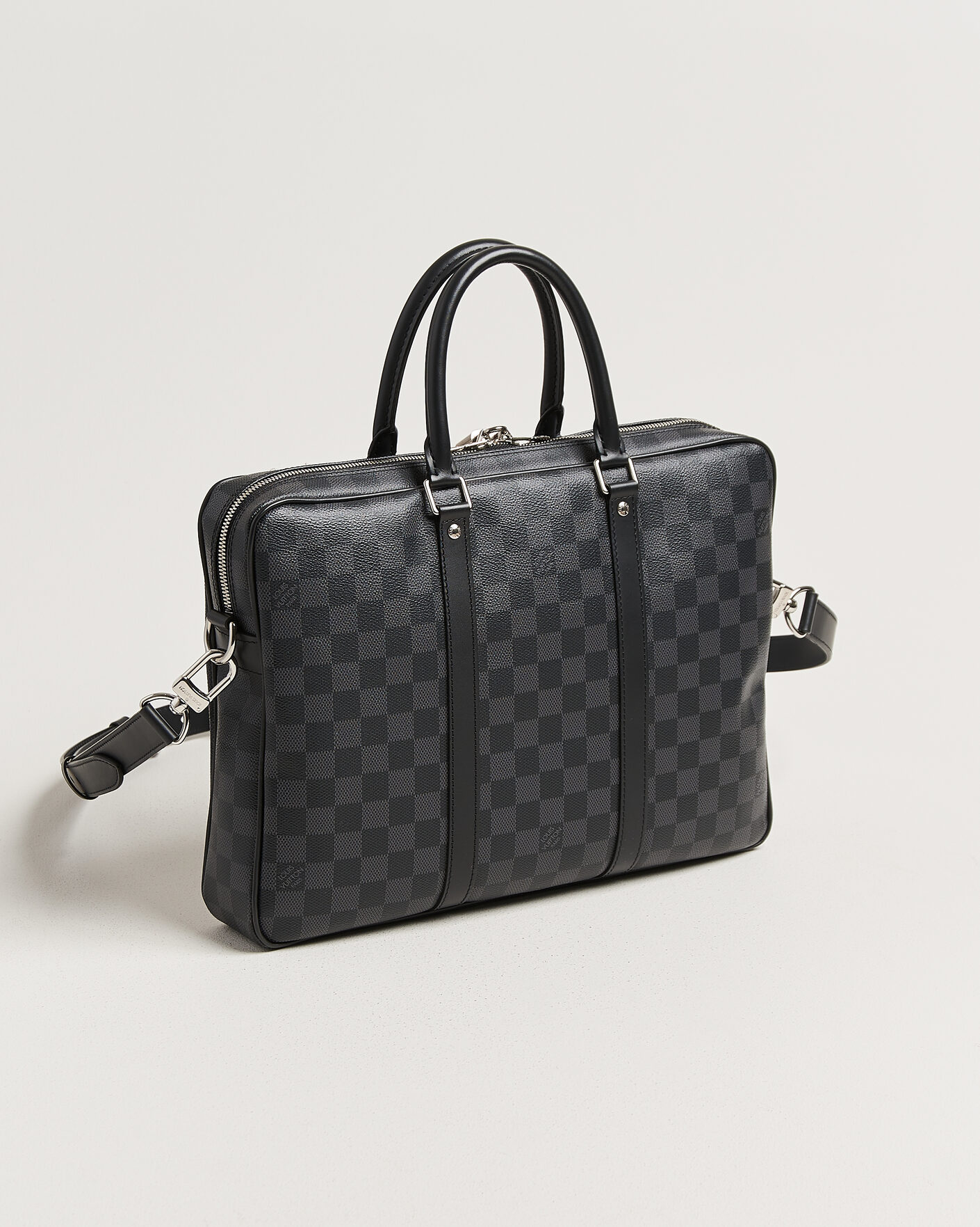 Uomini | Pre-Owned & Vintage Bags | Louis Vuitton Pre-Owned | Porte Documents Damier Graphite