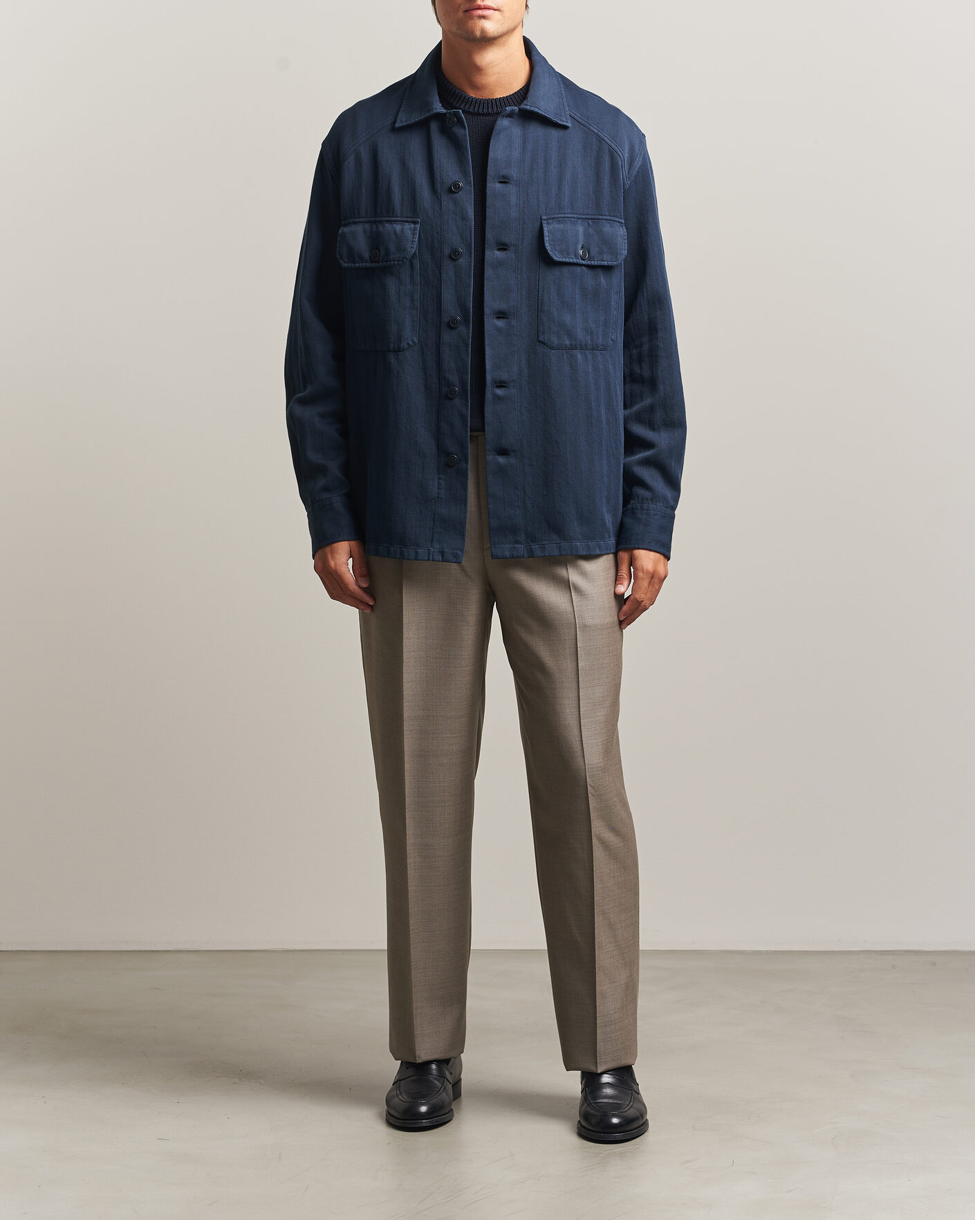 Uomini | Camicie | Ralph Lauren Purple Label | Long Sleeve Shirt Racing Navy