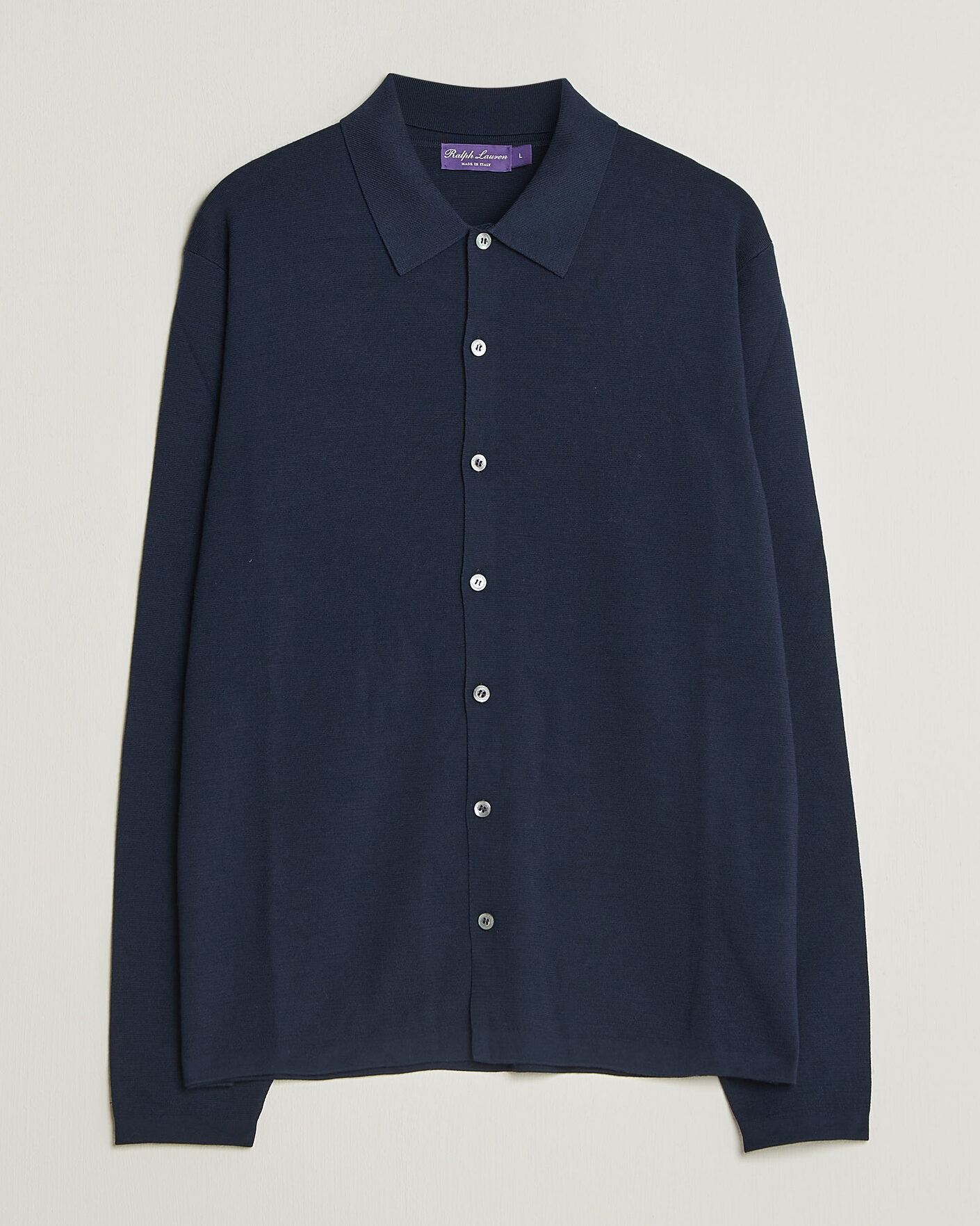 Uomini | Maglieria | Ralph Lauren Purple Label | Milano Stich Cardigan  Racing Navy