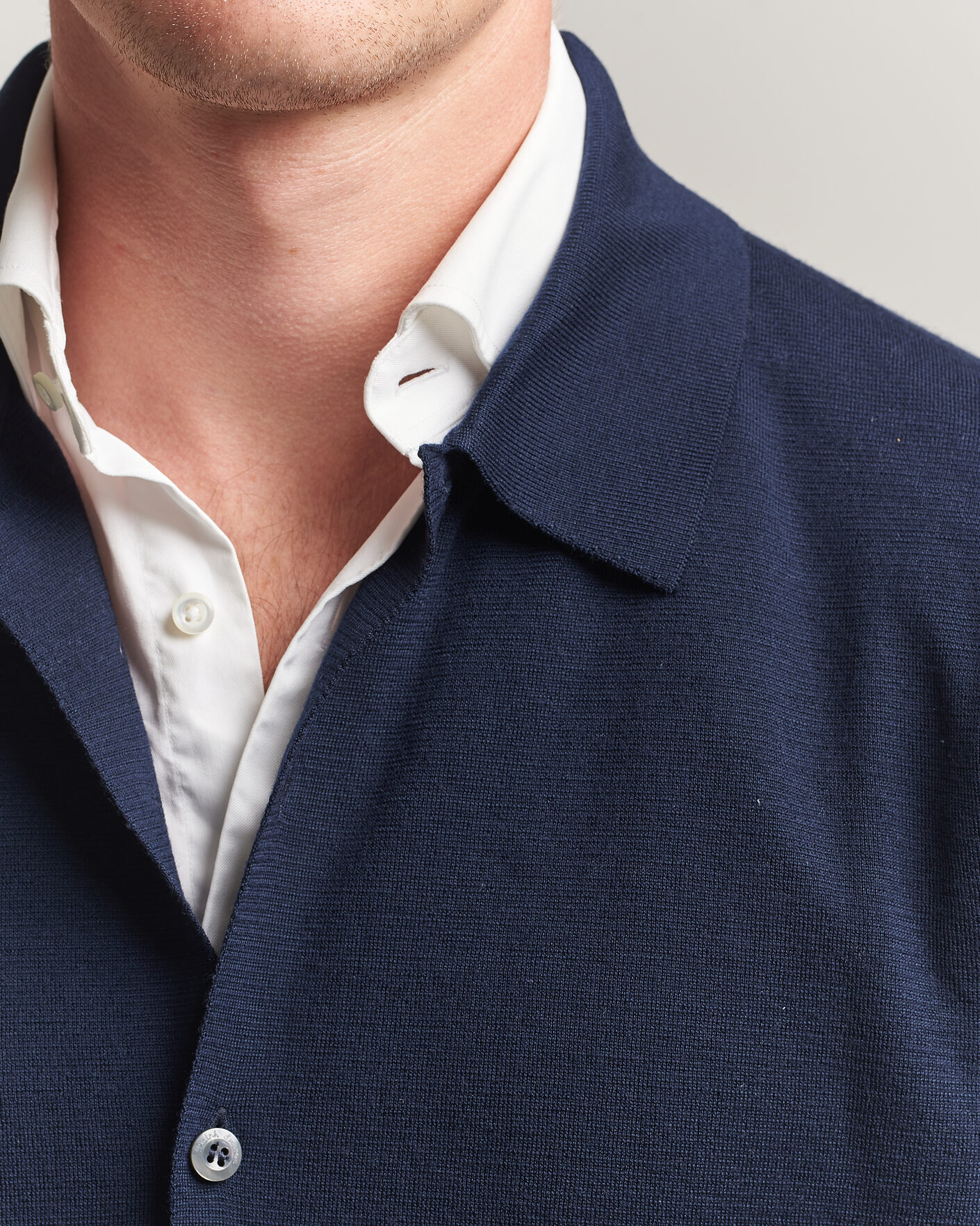 Uomini | Maglieria | Ralph Lauren Purple Label | Milano Stich Cardigan  Racing Navy