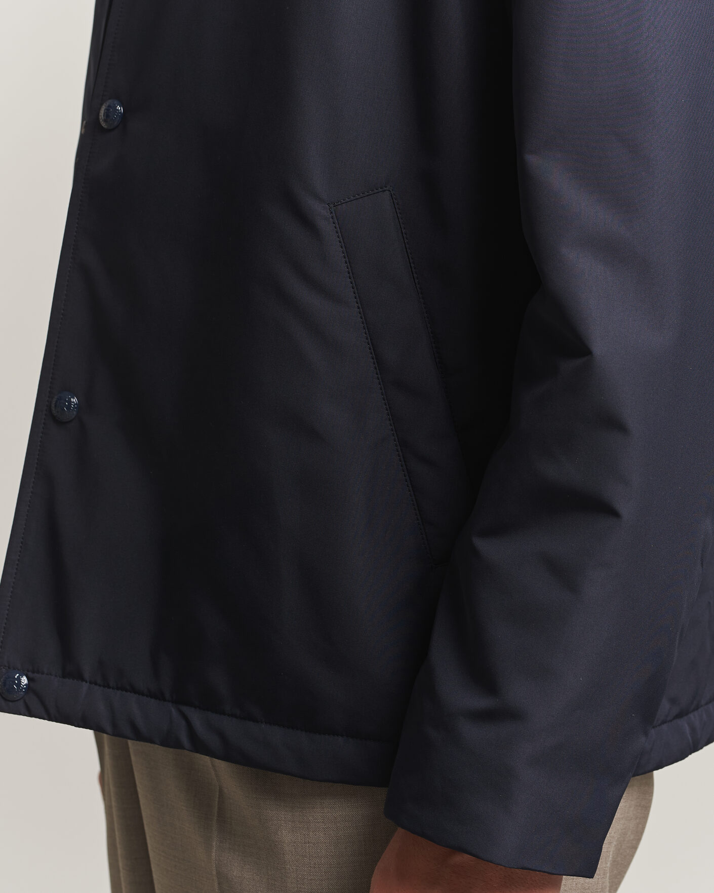 Uomini | Giacche | Ralph Lauren Purple Label | Nylon Bomber Jacket Racing Navy