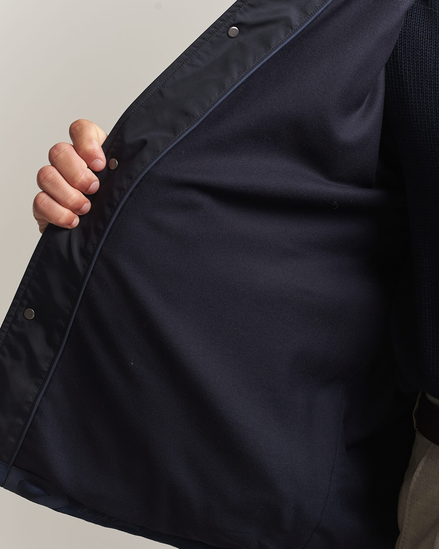 Uomini | Giacche | Ralph Lauren Purple Label | Nylon Bomber Jacket Racing Navy