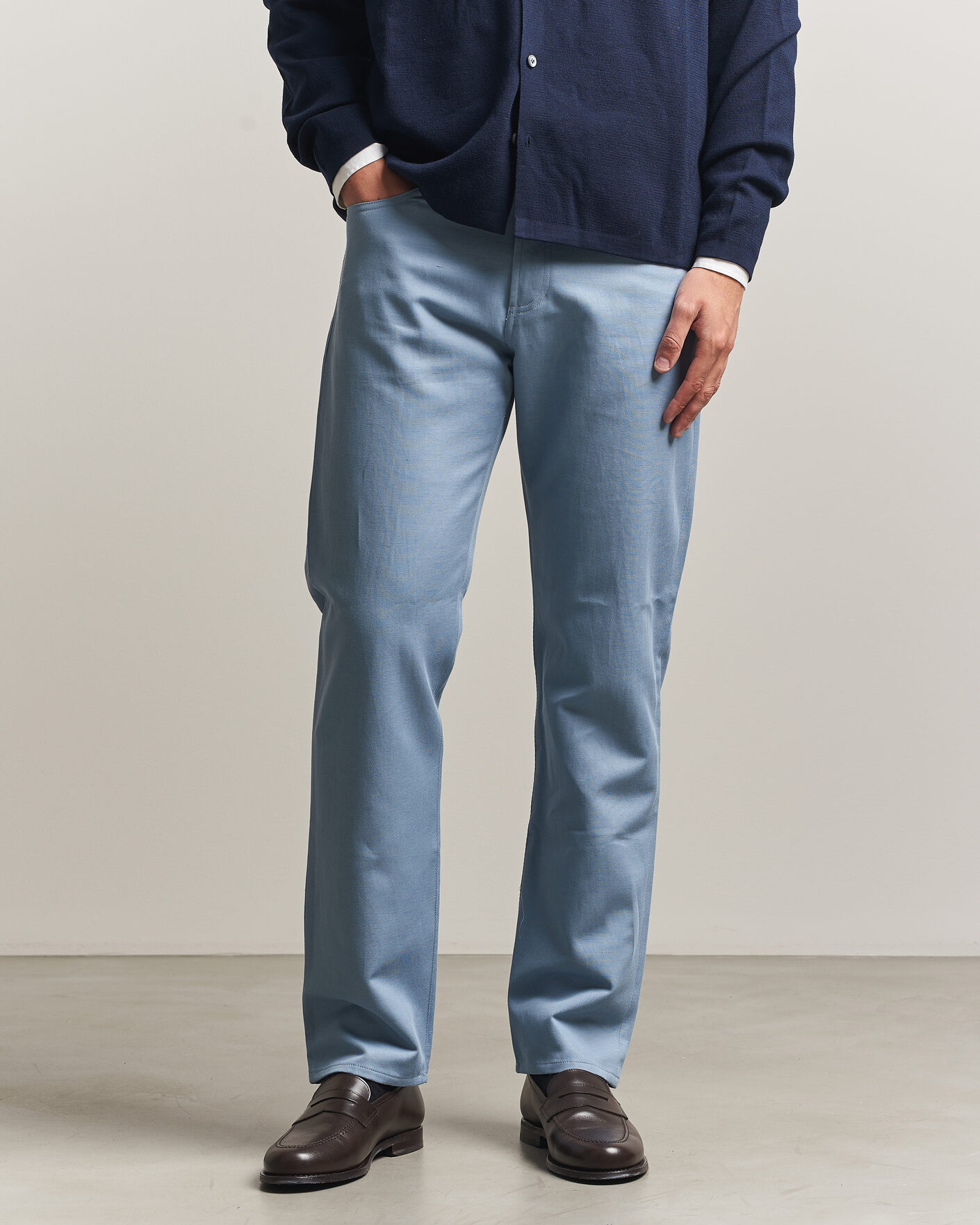 Uomini | Pantaloni | Ralph Lauren Purple Label | 5-Pocket Italian Denim Pants Winward Blue