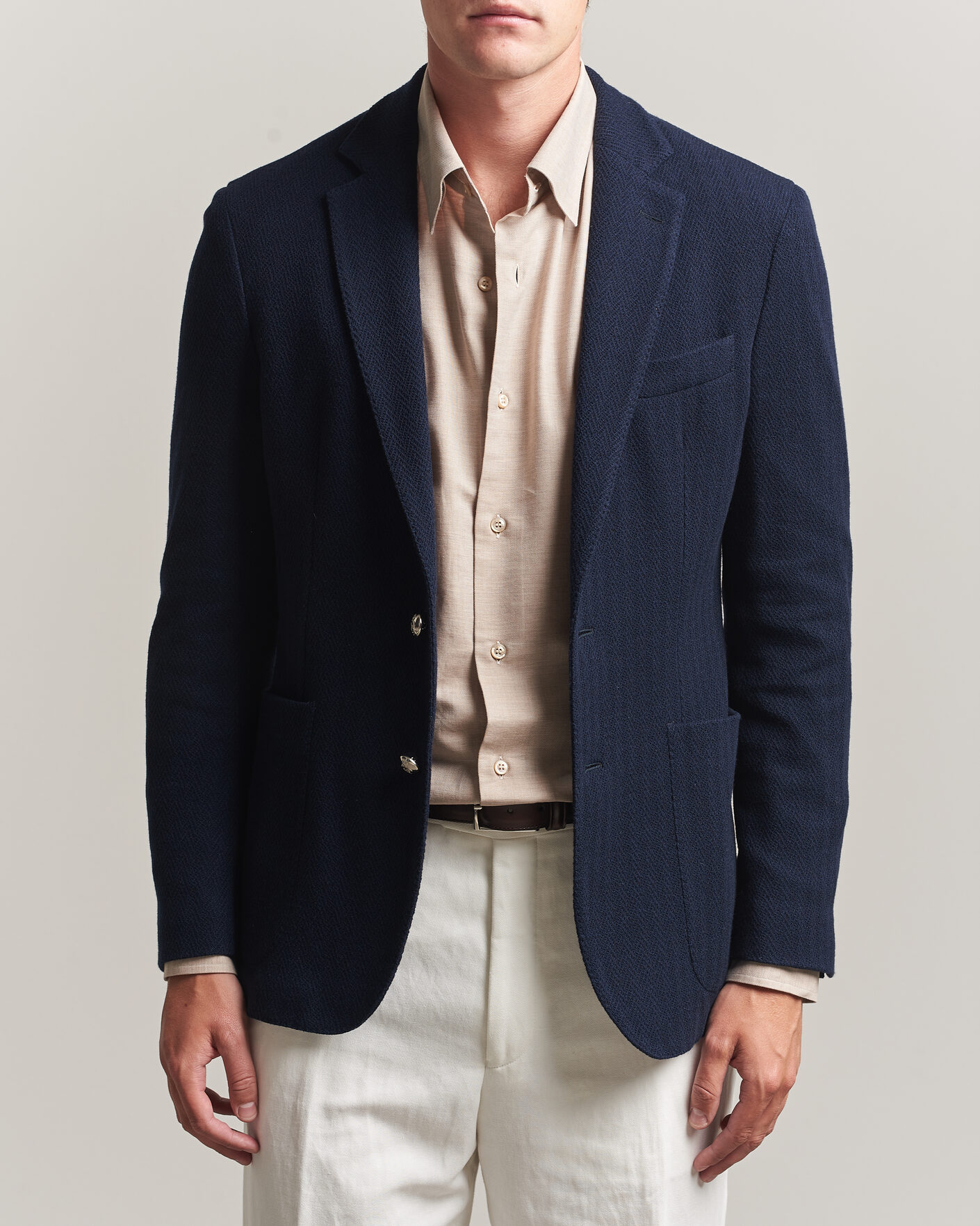 Uomini | Blazers | Ralph Lauren Purple Label | Cashmere/Silk Herringbone Blazer Navy