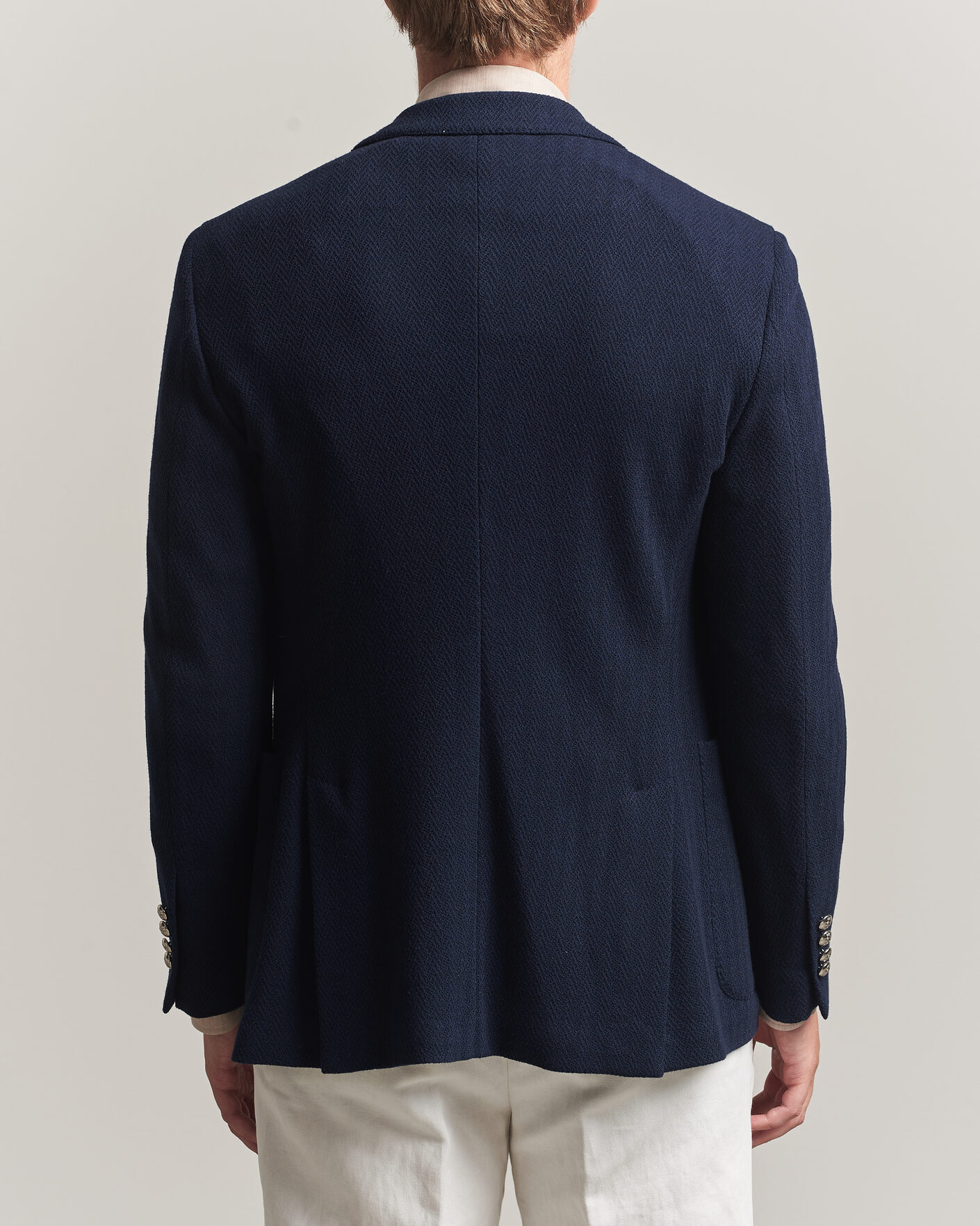 Uomini | Blazers | Ralph Lauren Purple Label | Cashmere/Silk Herringbone Blazer Navy