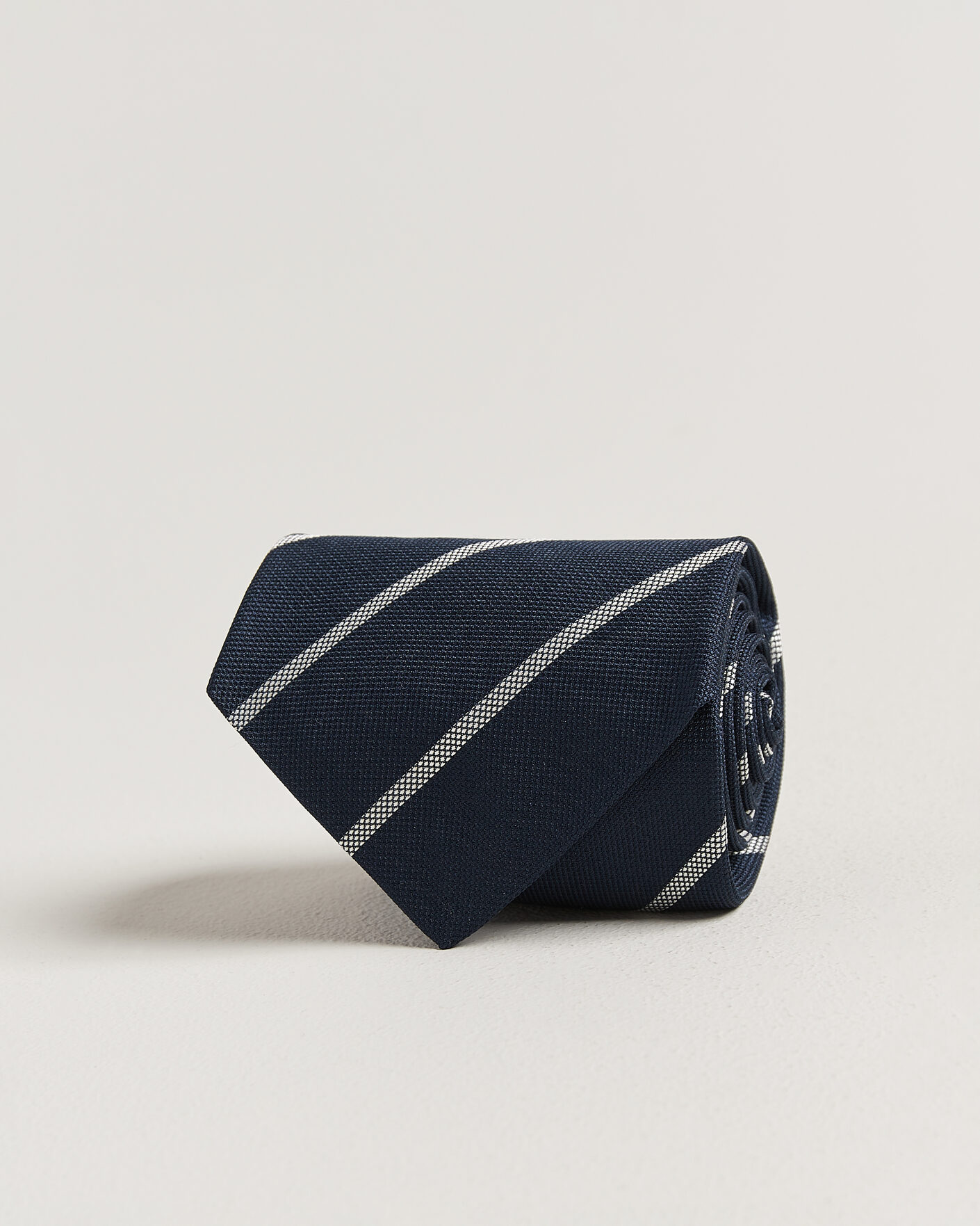 Uomini | Cravatte | Ralph Lauren Purple Label | Regimental Stripe Silk Tie Navy/Silver
