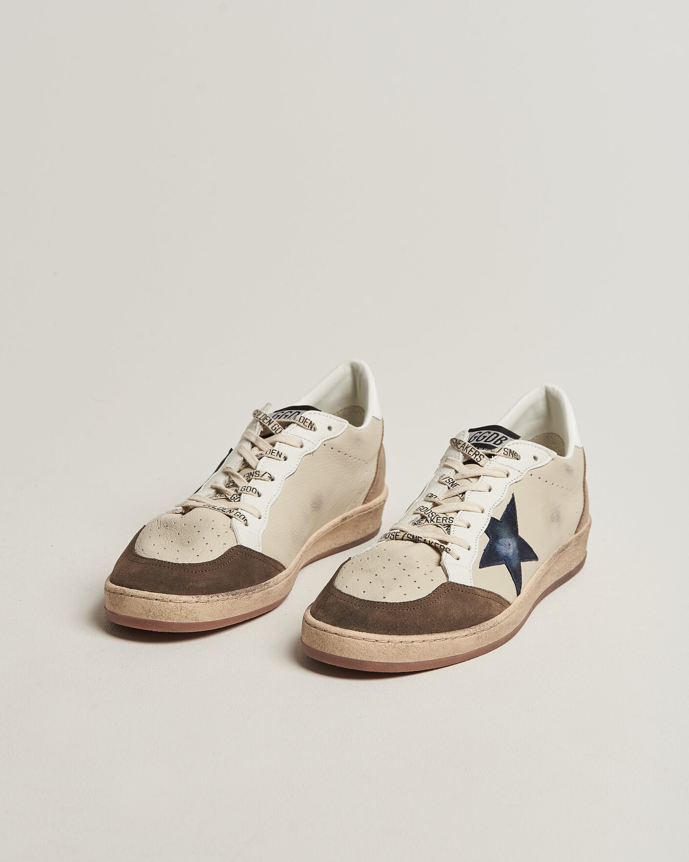 Uomini | Sneakers | Golden Goose | Ball Star Sneakers Cream/Grey