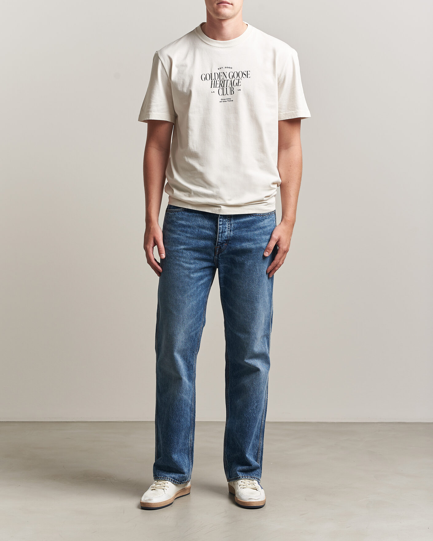 Uomini | T-shirt | Golden Goose | Journey Print T-Shirt Heritage White
