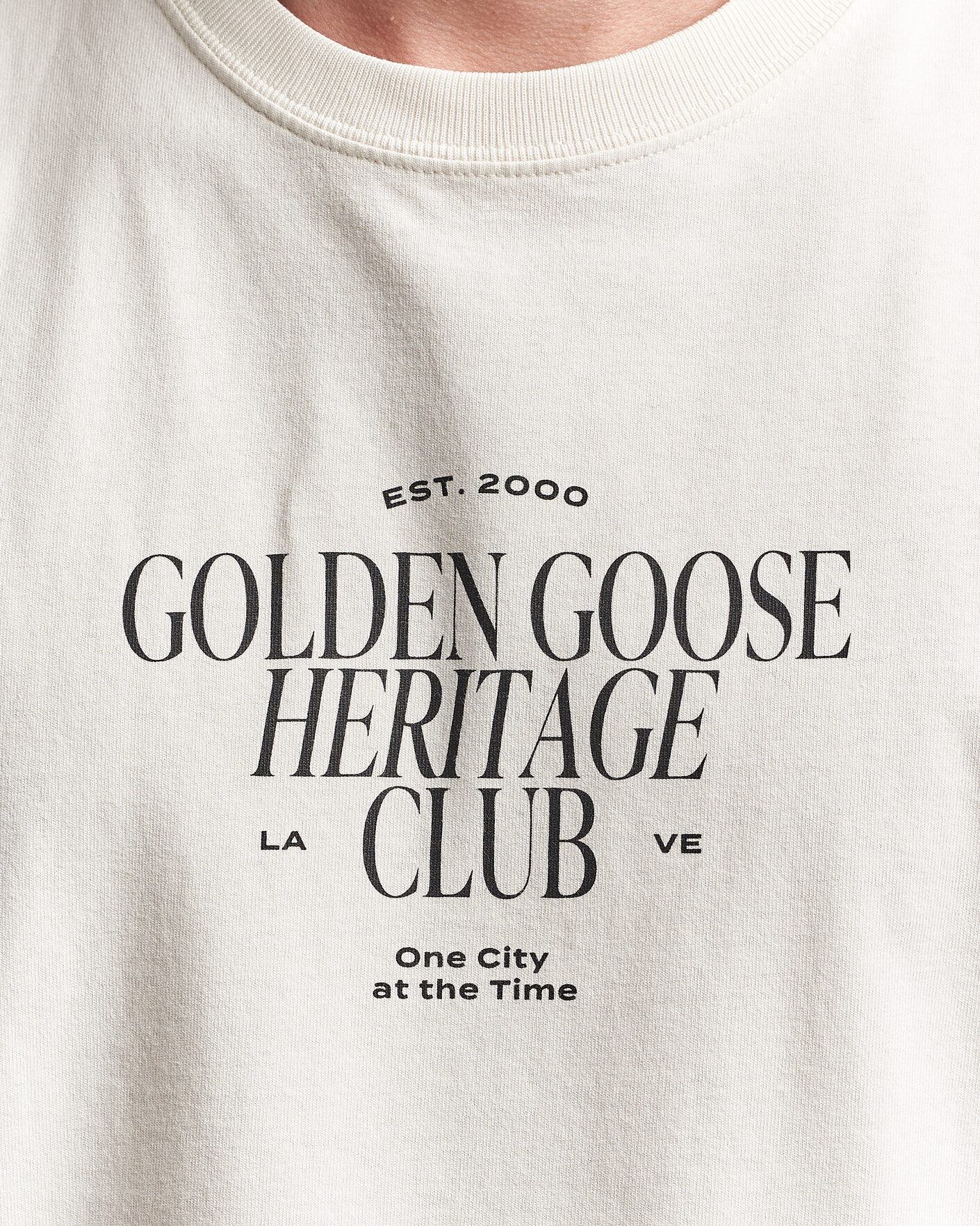 Uomini | T-shirt | Golden Goose | Journey Print T-Shirt Heritage White