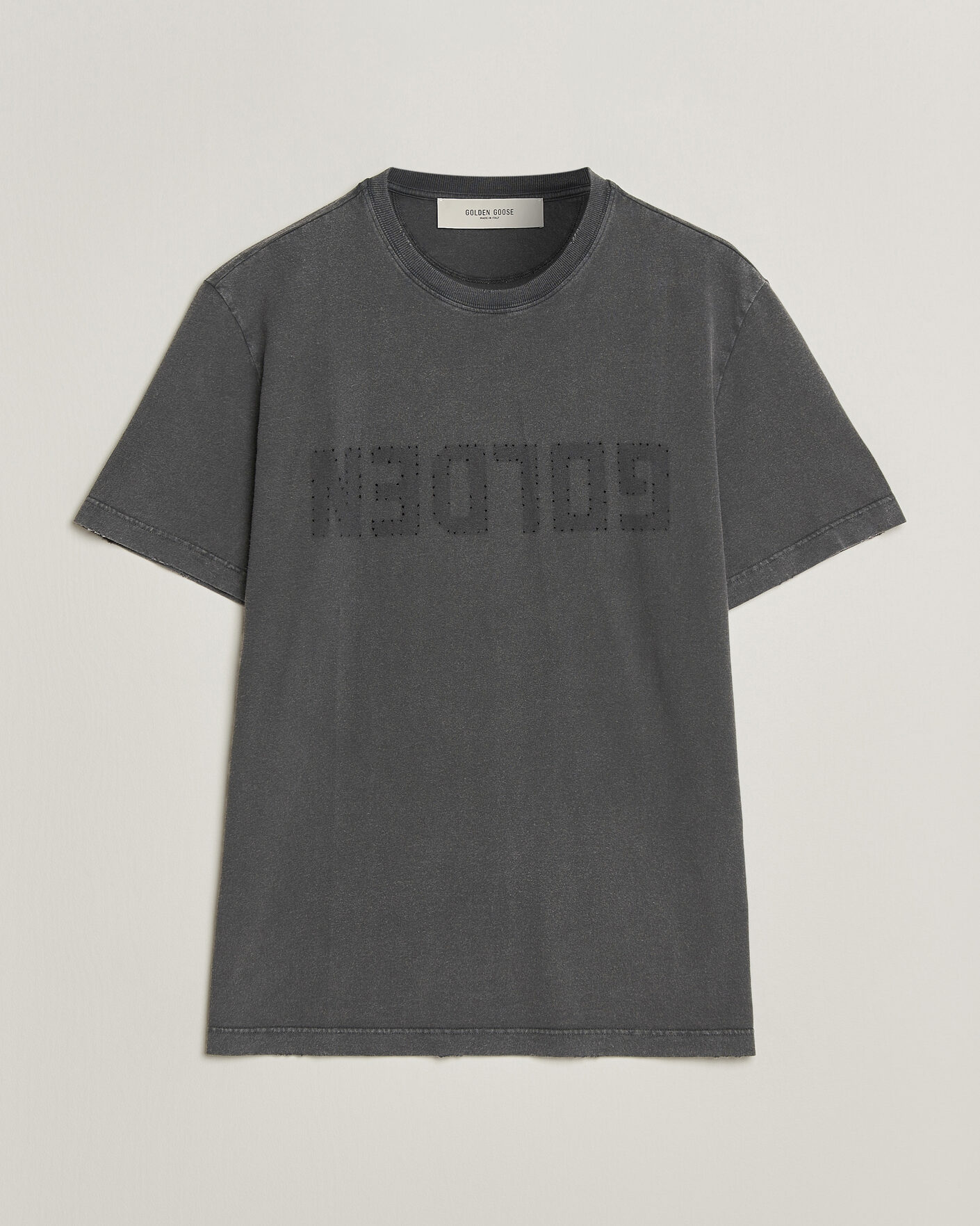 Uomini | T-shirt | Golden Goose | Distressed Cotton T-Shirt Anthracite