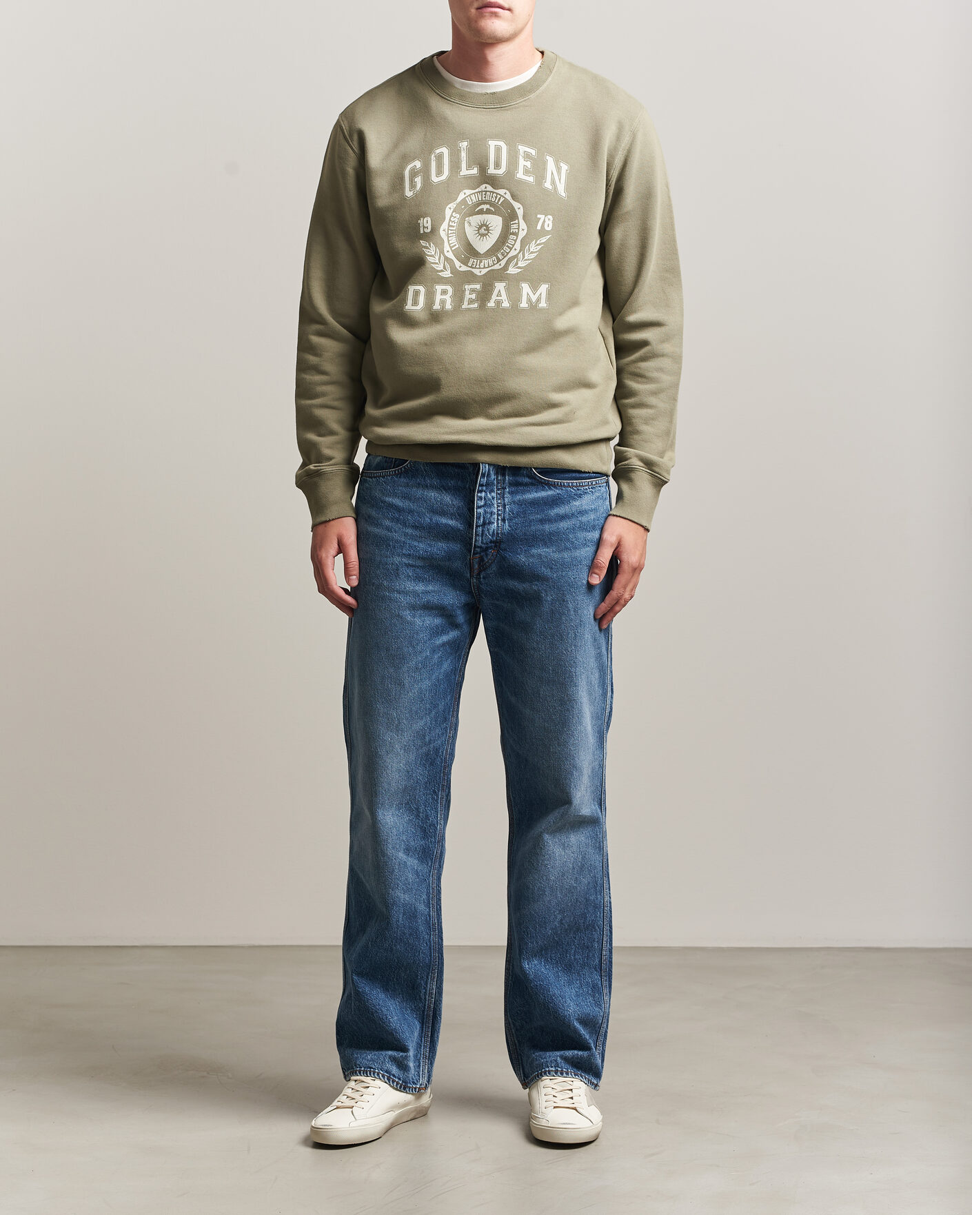 Uomini | Maglieria | Golden Goose | Garment Dyed Sweatshirt Vintage Kalamata