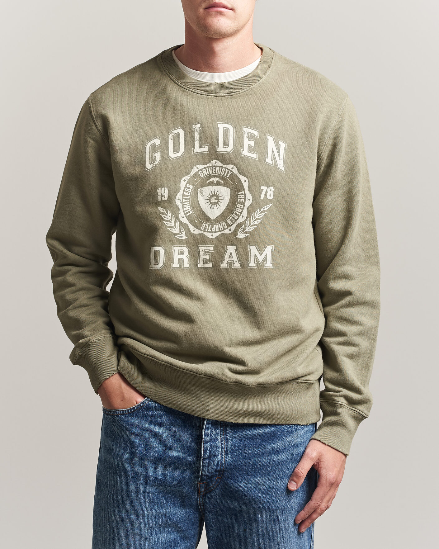 Uomini | Maglieria | Golden Goose | Garment Dyed Sweatshirt Vintage Kalamata