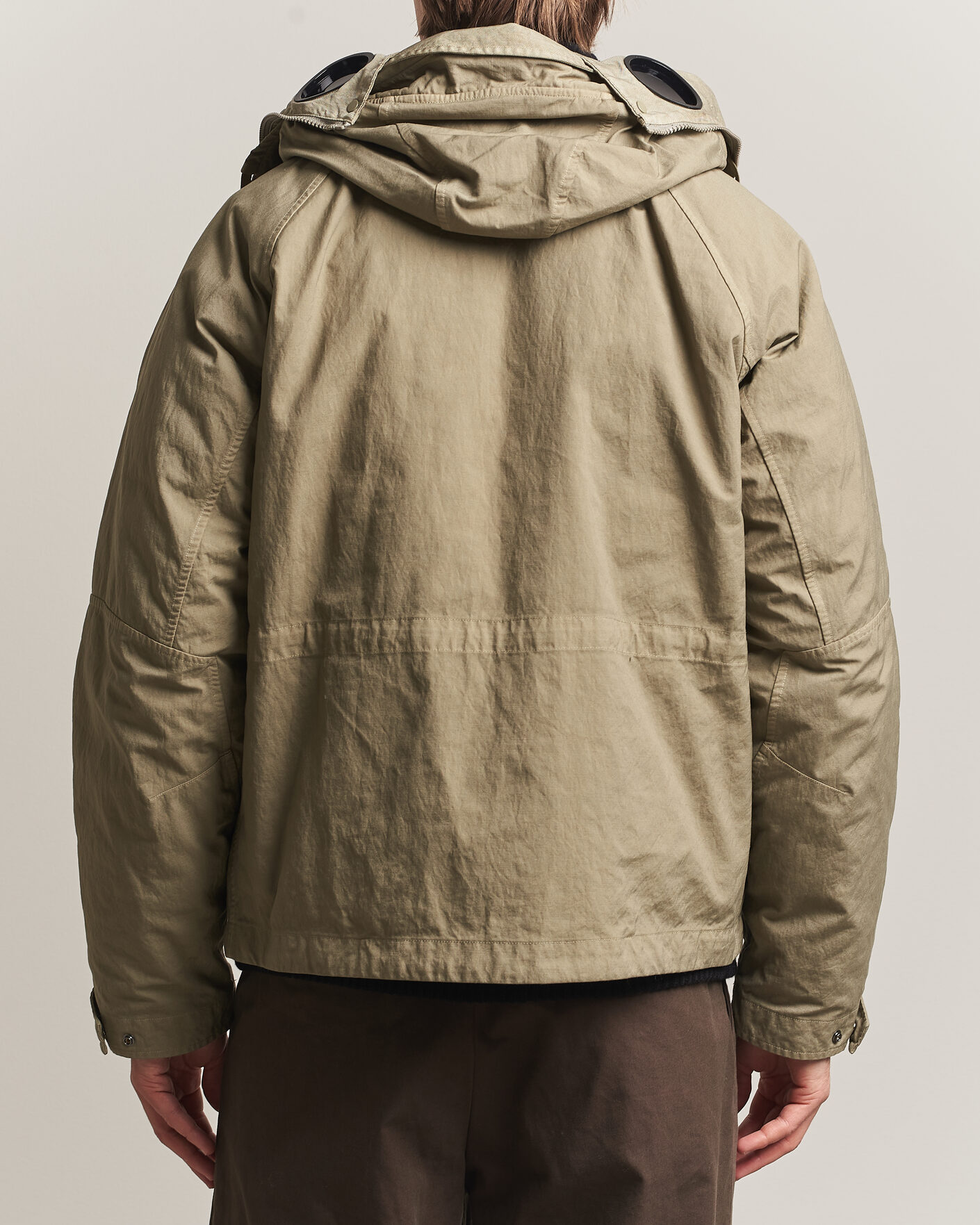 Uomini | Giacche | C.P. Company | Heavy Nylon Twill Down Padded Jacket Light Grey