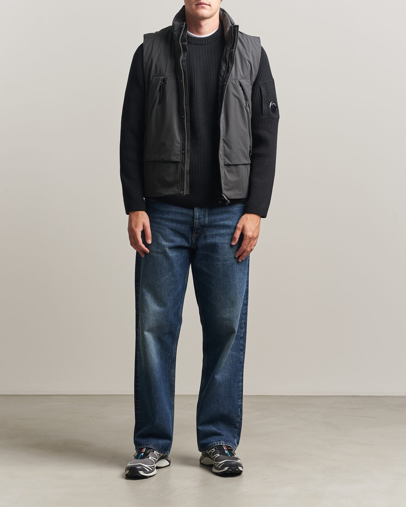 Uomini | Gilet | C.P. Company | Pro-Tek Lightweight Padded Vest Dark Grey
