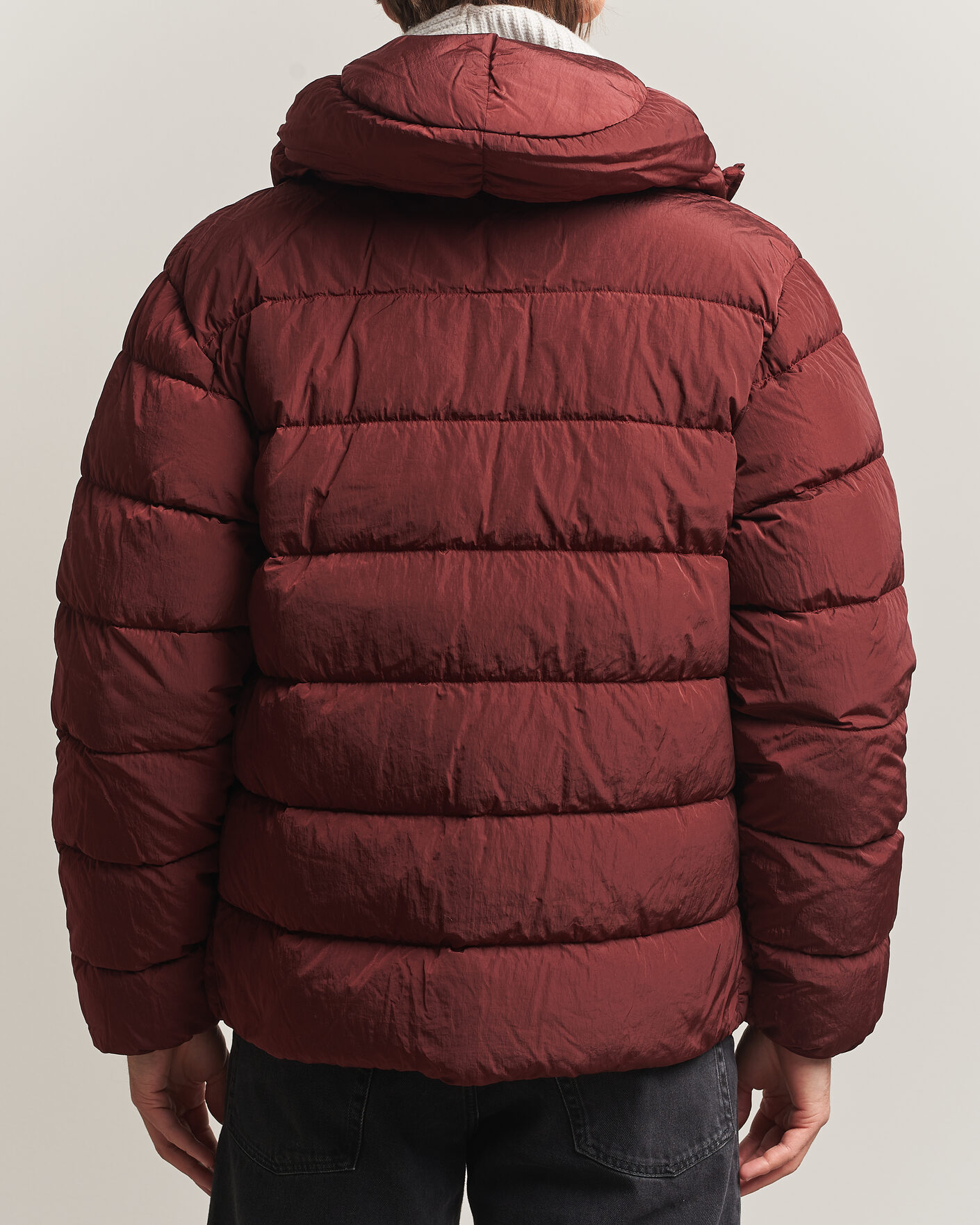 Uomini | Giacche | C.P. Company | Chrome-R Goggle Down Jacket Burgundy