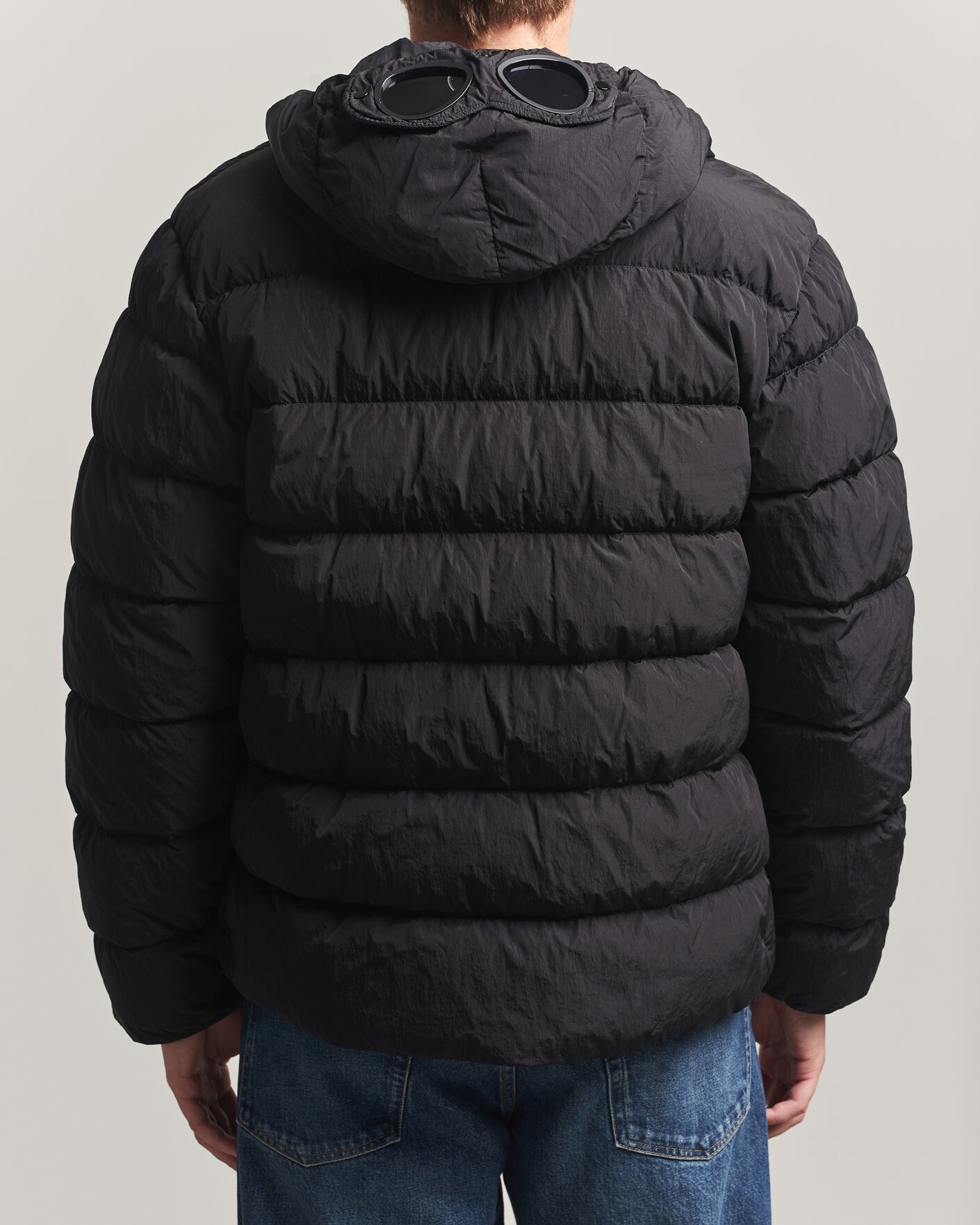Uomini | Giacche | C.P. Company | Chrome-R Goggle Down Jacket Black