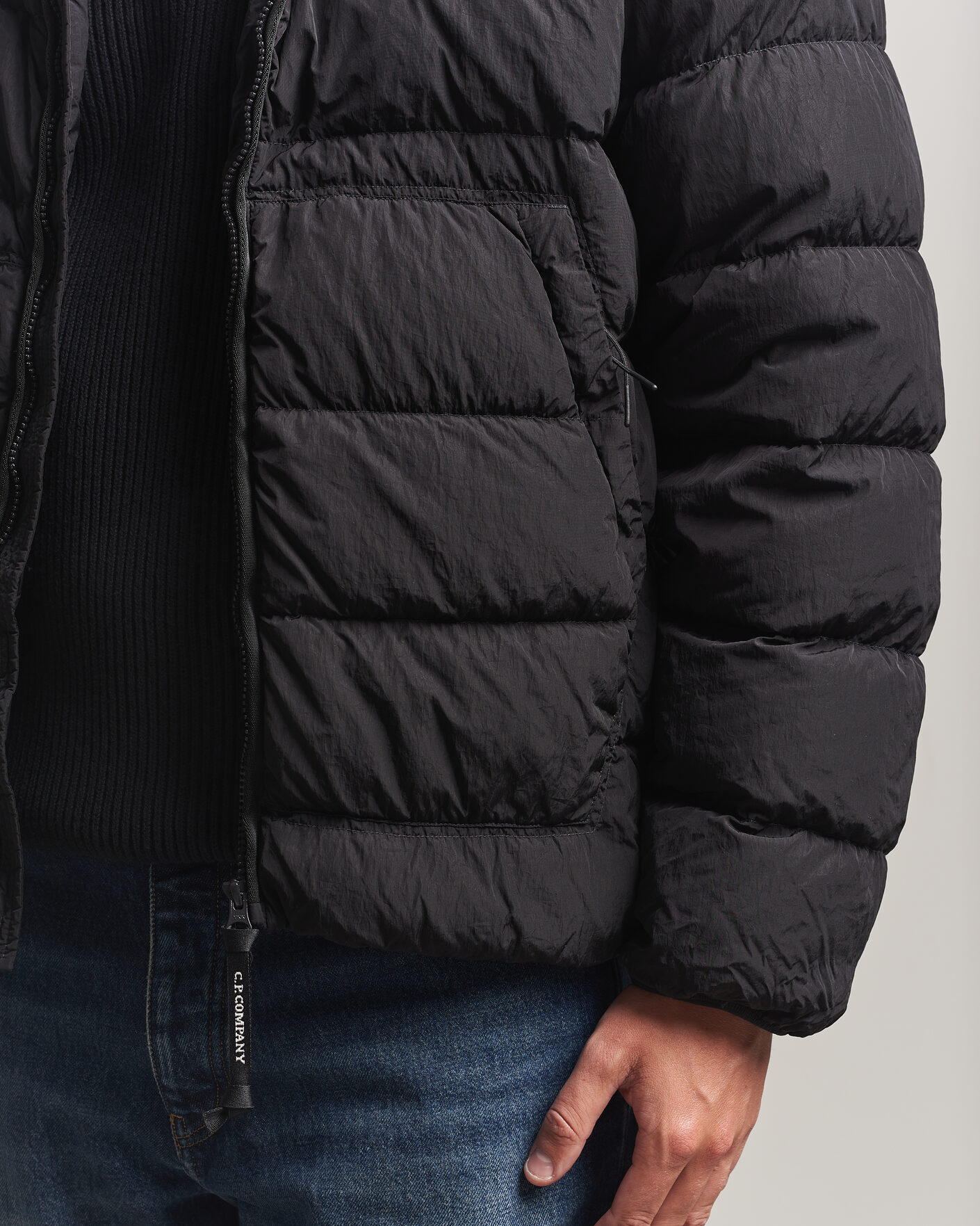 Uomini | Giacche | C.P. Company | Chrome-R Goggle Down Jacket Black