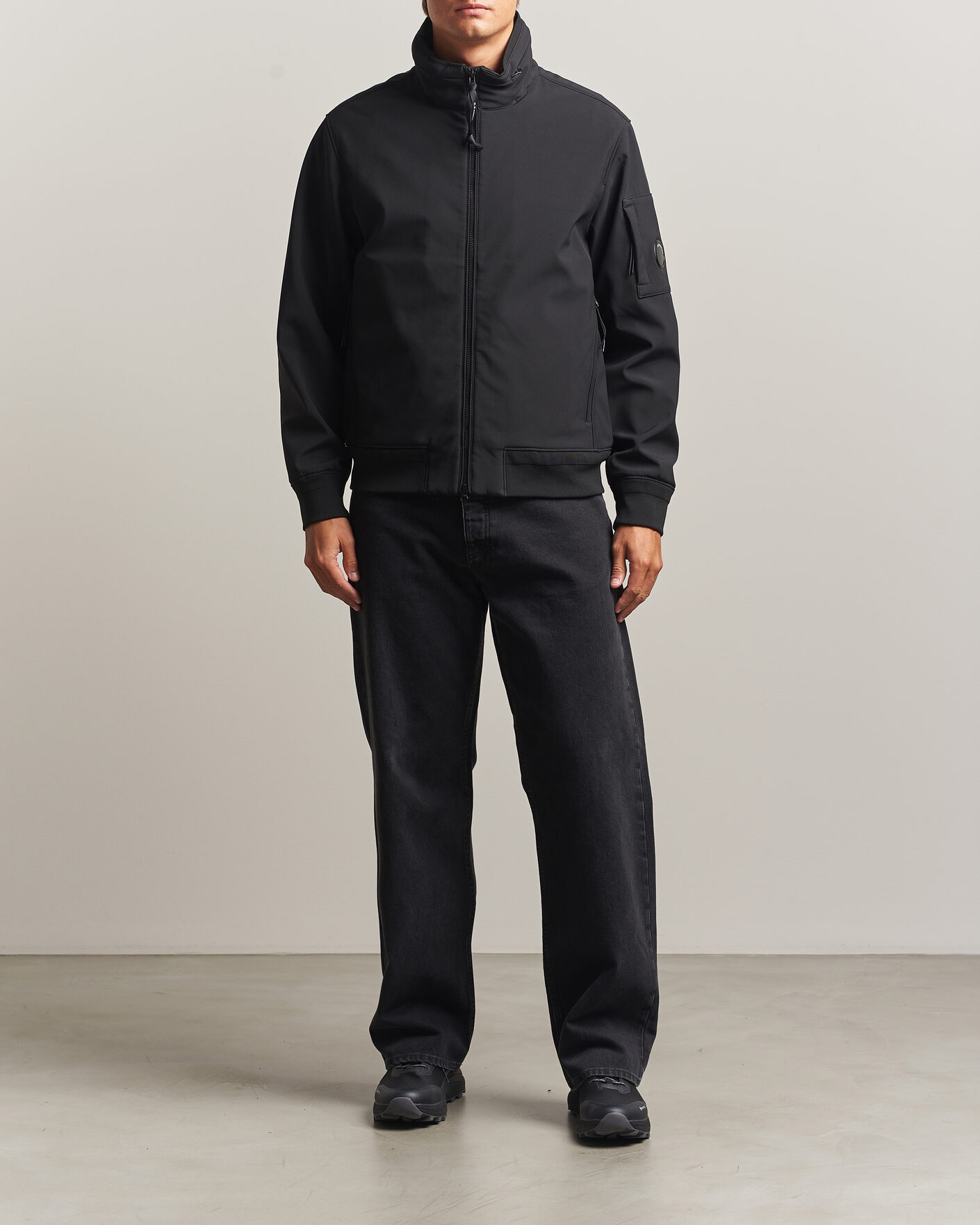 Uomini | Giacche | C.P. Company | CP Shell Medium Bomber Jacket Black